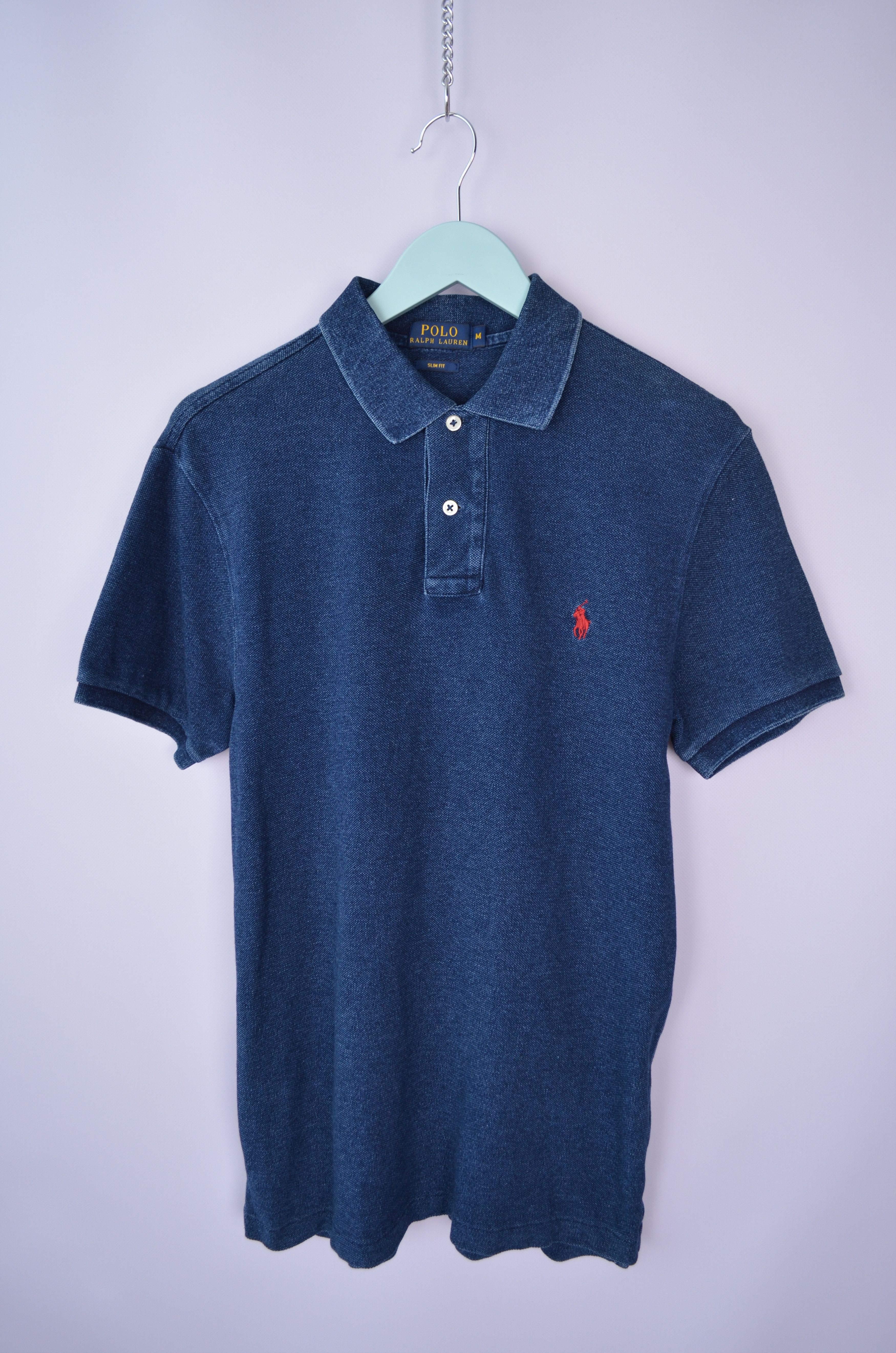 Designer × Polo Ralph Lauren Polo Ralph Lauren Indigo Garment Dyed Polo Shirt Size Navy Size US XS / EU 42 / 0 - 1 Thumbnail
