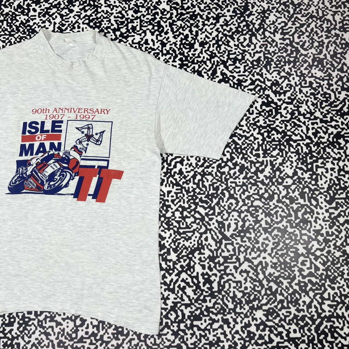 Vintage Vintage 1997 Isle Of Man TT Course Moto Racing 90s T-shirt Size US M / EU 48-50 / 2 - 4 Thumbnail