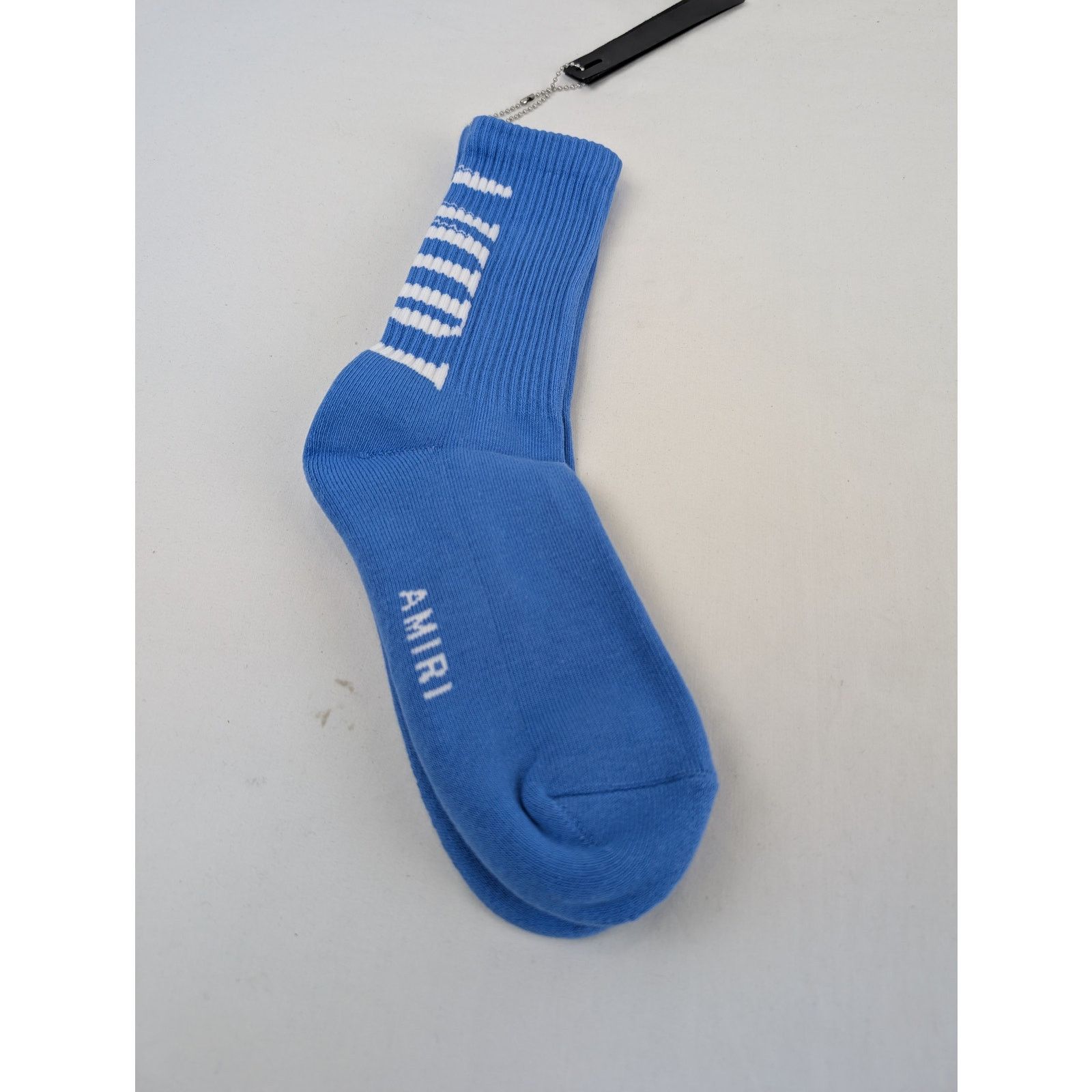 Amiri o1rshd1 Q:3 / Size: 41-42 / Solid Amiri Core Logo Socks Blue Size ONE SIZE - 7 Thumbnail