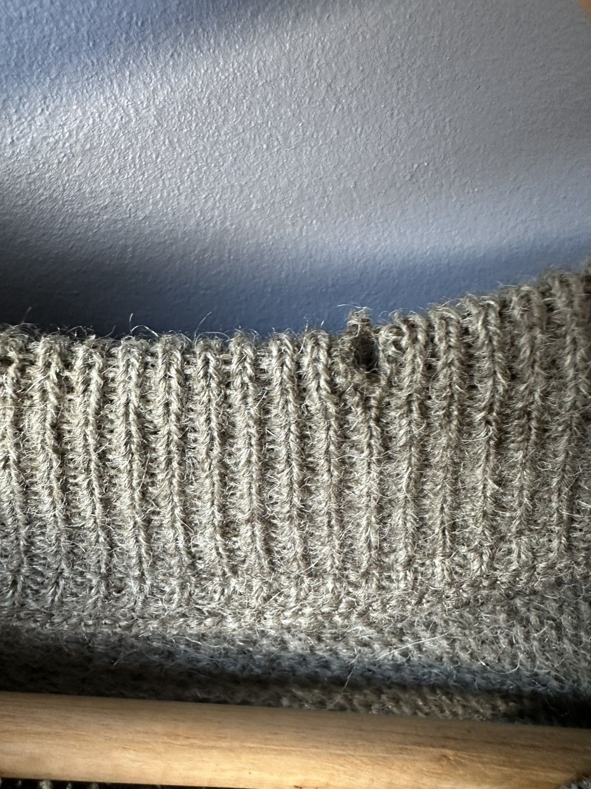 Vintage Vintage Wool Mohair Alpaca Leather Sweater Italian Jumper Size US XXL / EU 58 / 5 - 11 Thumbnail
