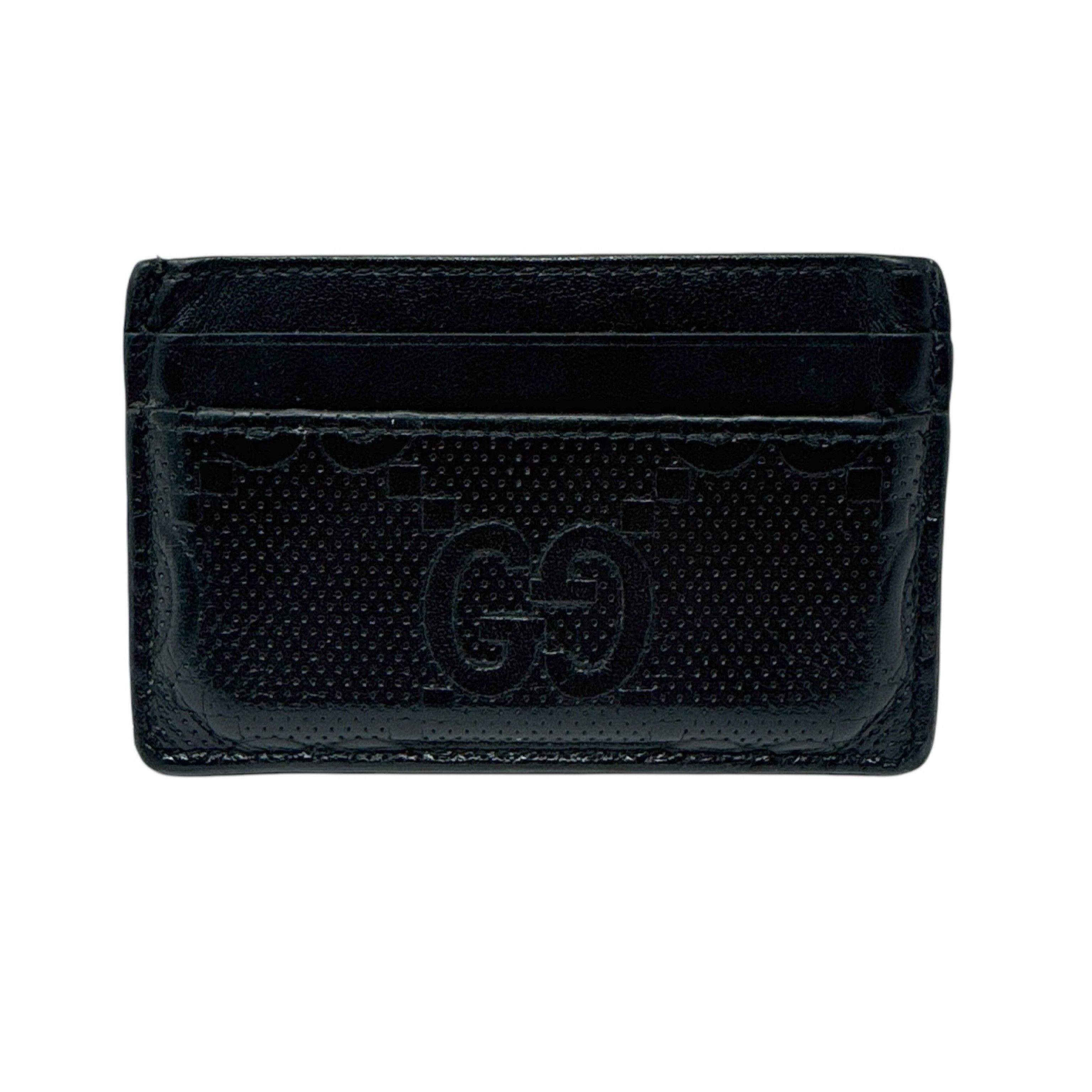 Gucci Gucci Jumbo GG Embossed Leather Card Holder Size ONE SIZE - 2 Thumbnail