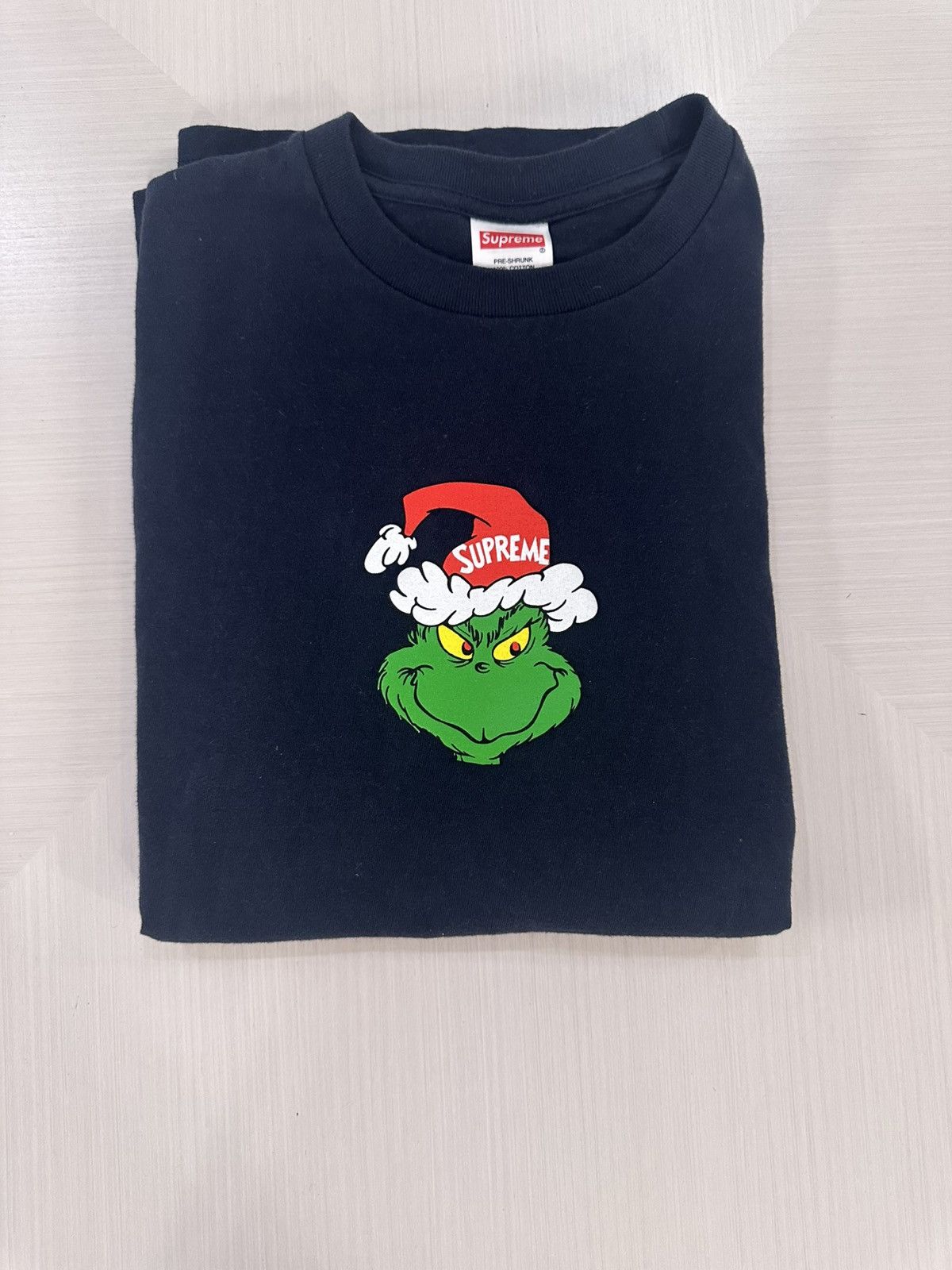 Supreme Supreme Grinch tee Navy used sz Small FW24 | Grailed