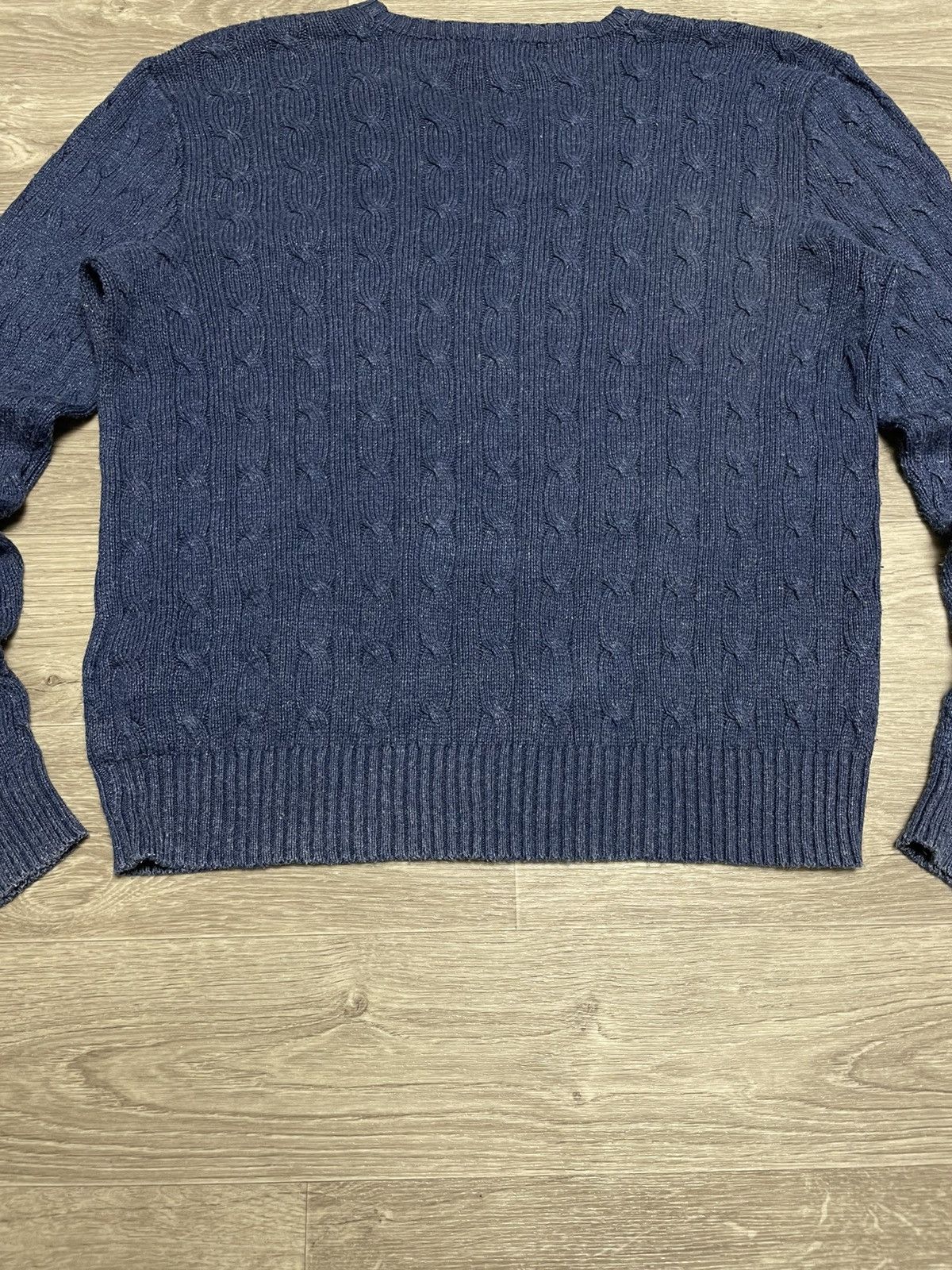 Polo Ralph Lauren Vintage Polo Ralph Lauren 100% Silk Cable Knit Sweater Size L / US 10 / IT 46 - 13 Thumbnail
