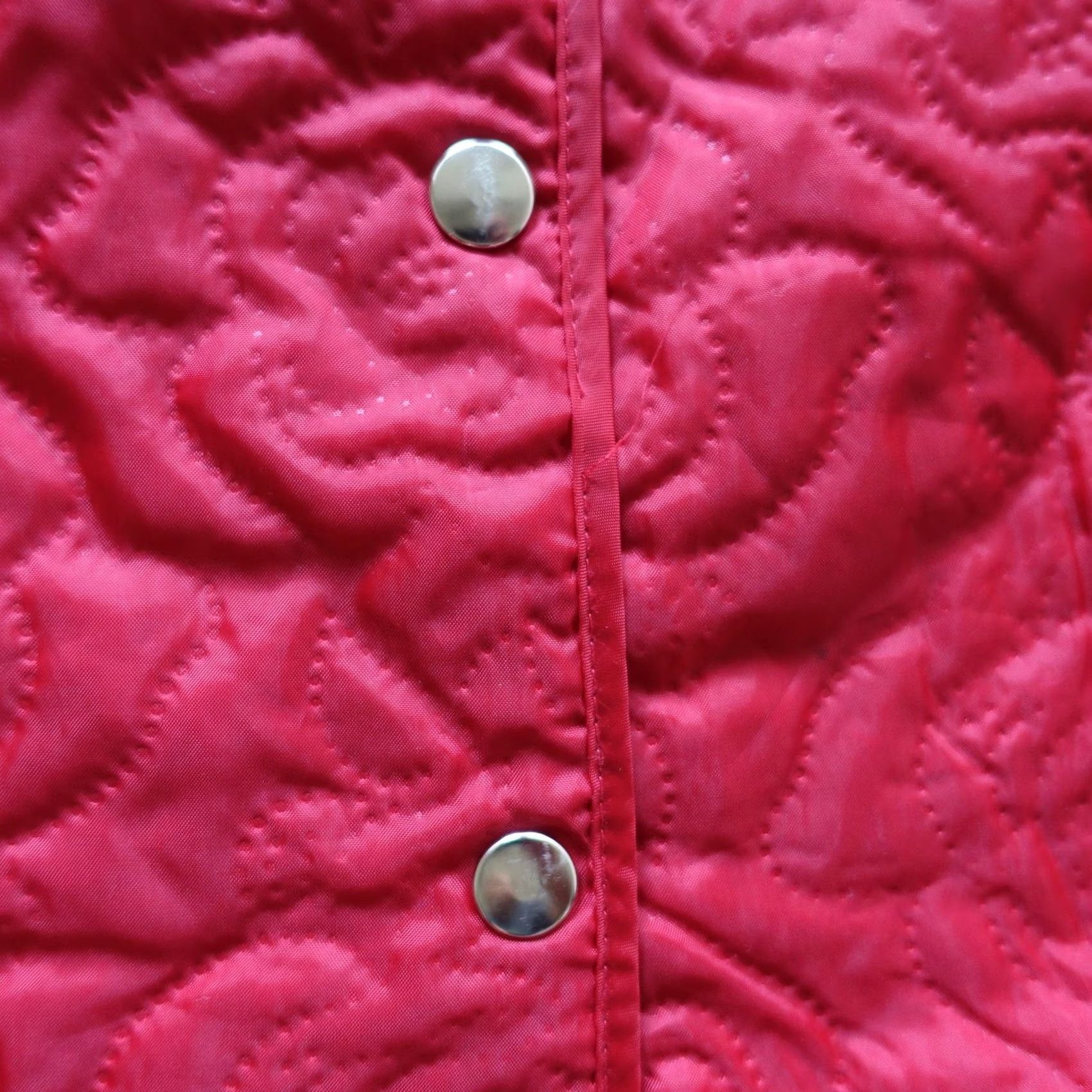 Vintage VINTAGE JG Hook Jacket Womens XL Red Quilted Floral Snap Front Collared Lined Size XL / US 12-14 / IT 48-50 - 4 Thumbnail