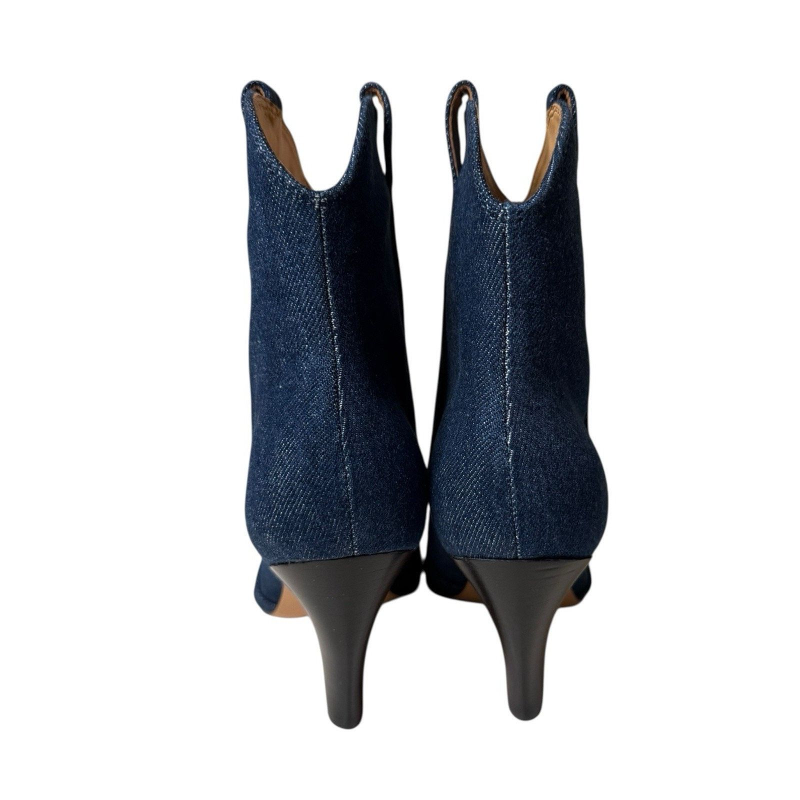 Marc Fisher Marc Fisher NEW Carissa Pull On Boots Blue Denim Size US 7 / IT 37 - 4 Thumbnail