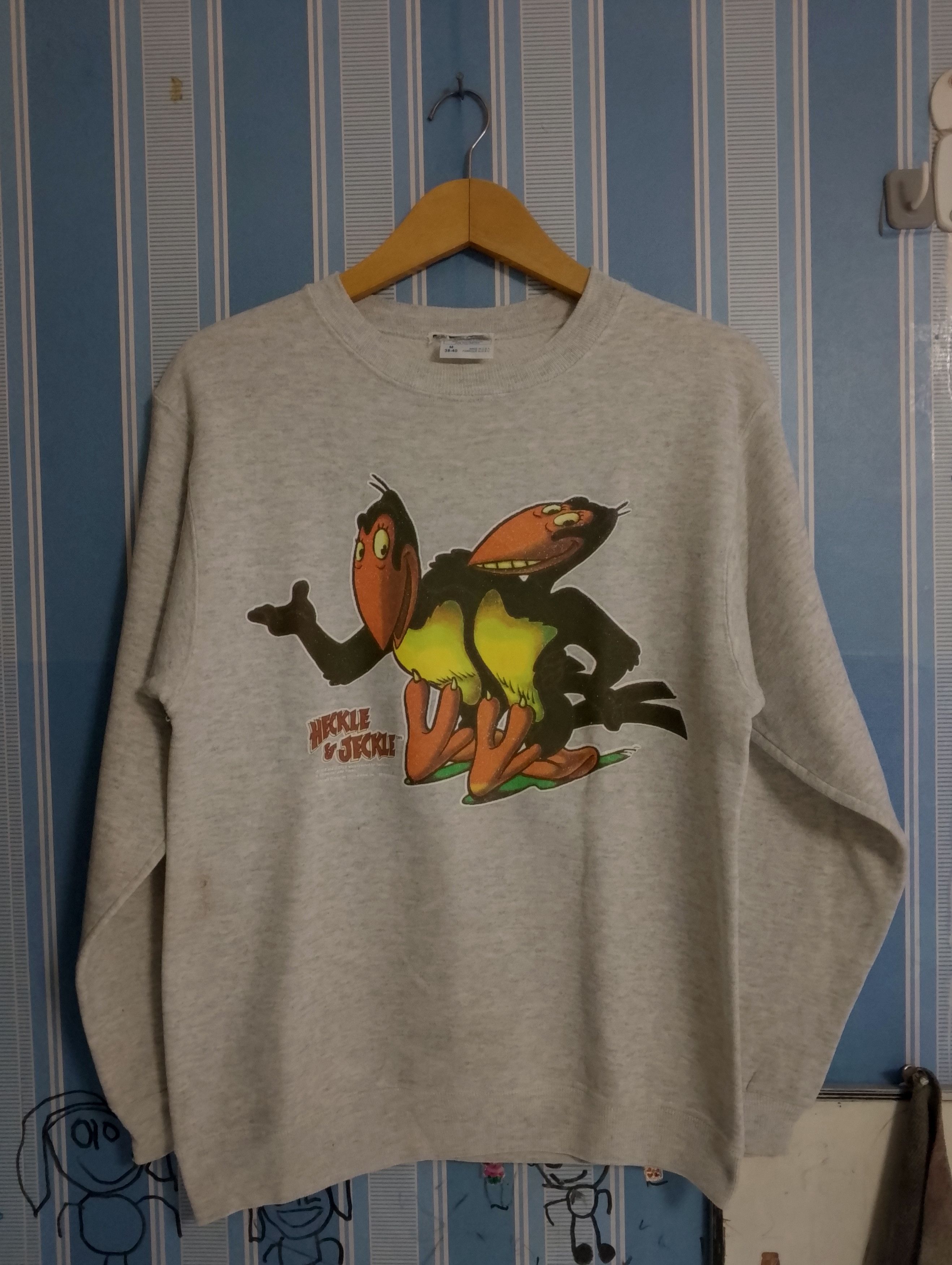 Hanes Vintage Sweatshirt Heckle & Jeckle 90s Size US L / EU 52-54 / 3 - 1 Thumbnail