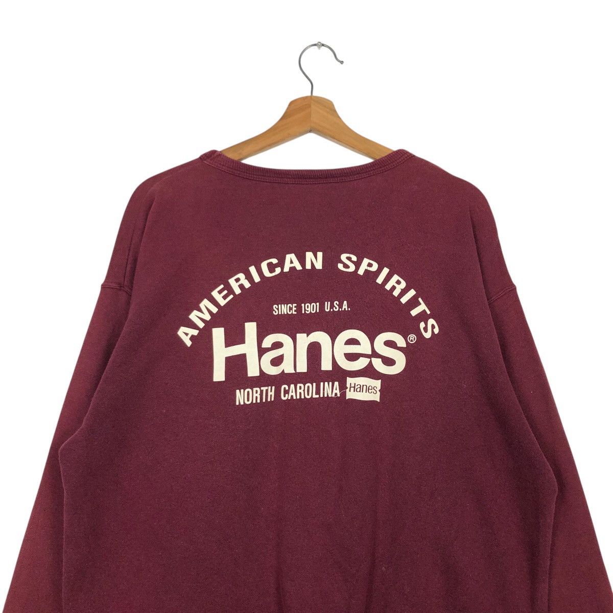 Japanese Brand × Vintage 📌Vintage Sweatshirts American Spirits Big Logo Issey Miyake Size US L / EU 52-54 / 3 - 10 Thumbnail