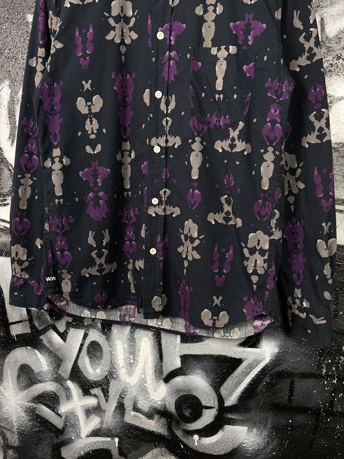Japanese Brand × Wood Wood Wood Wood Rorschach Printed Button Up Shirt Men’s Size S Size US S / EU 44-46 / 1 - 4 Thumbnail