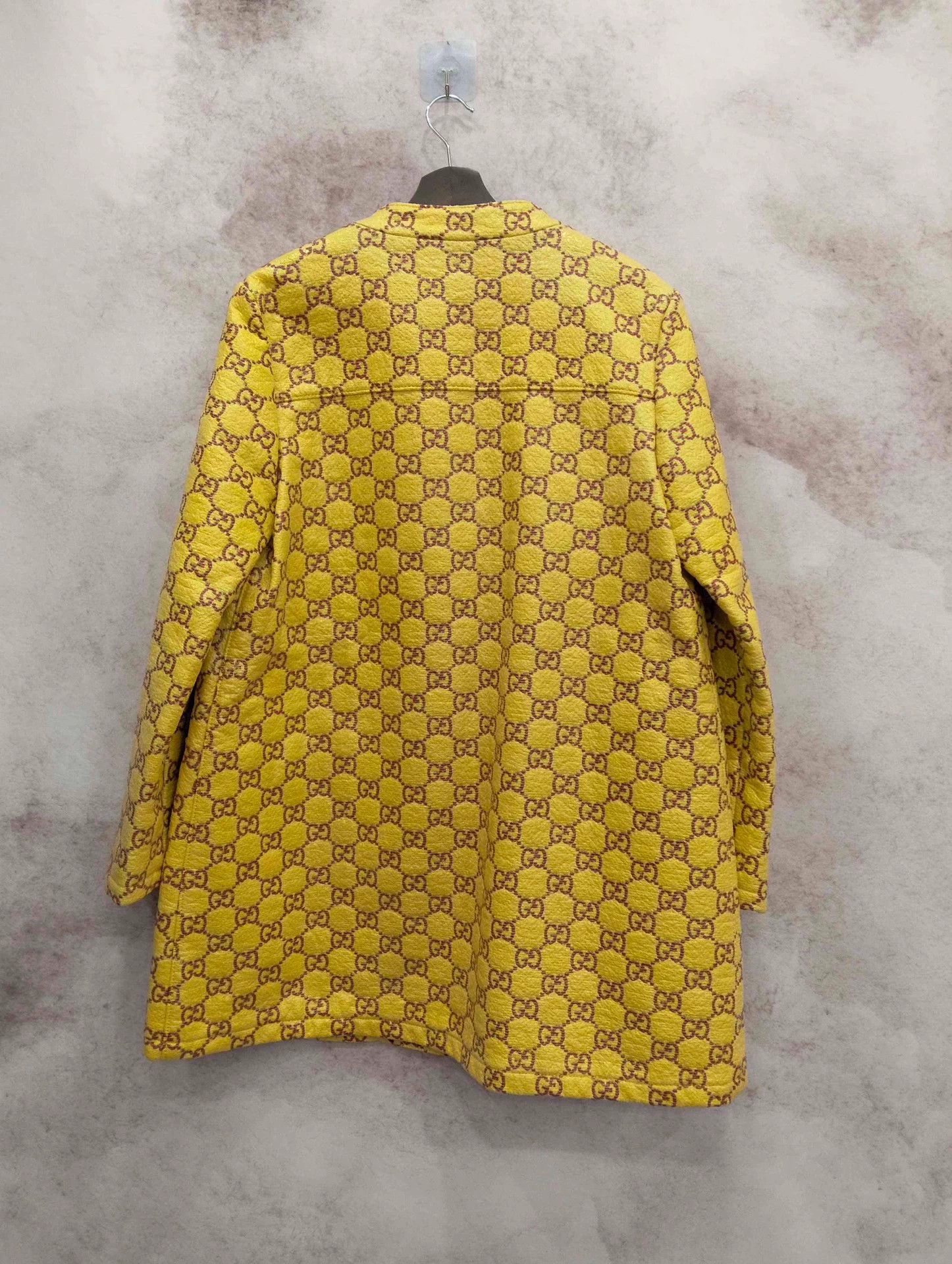 Gucci Gucci Runway Yellow GG Print Overcoat 42 Size M / US 6-8 / IT 42-44 - 2 Thumbnail