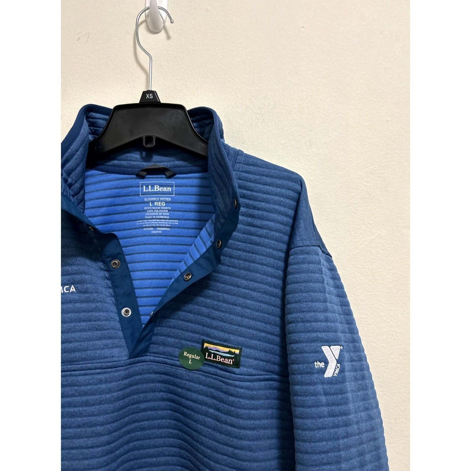 Vintage L.L.Bean Airlight Knit Pullover Mens L Blue Light Ocean Slightly Fitted Sweater 506874 Size US L / EU 52-54 / 3 - 5 Thumbnail