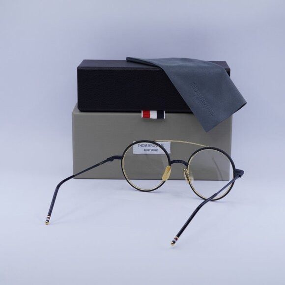 🕶️ New Thom Browne TB108 CNVYGLD50 Eyeglasses 50mm