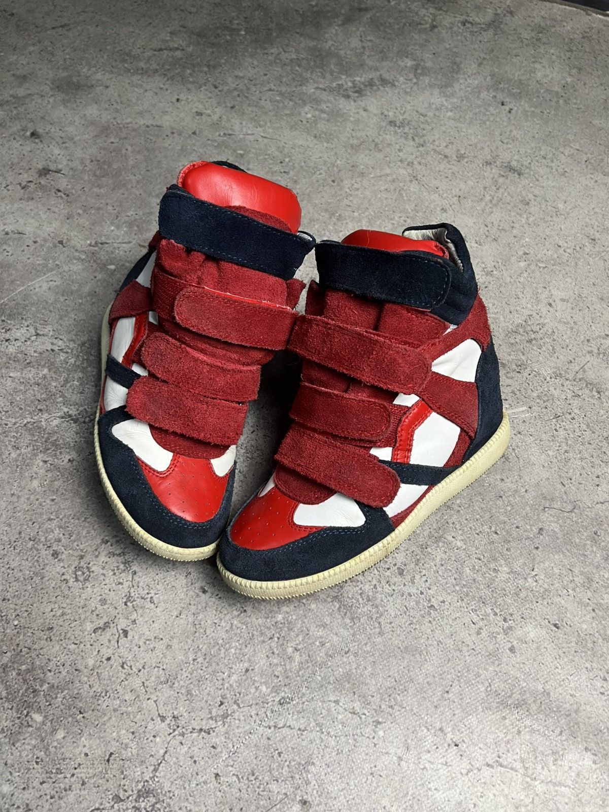 Other 📌Unbranded like Isabel Marant Style Bekett Wedge Sneakers Size US 5 / IT 35 - 3 Thumbnail