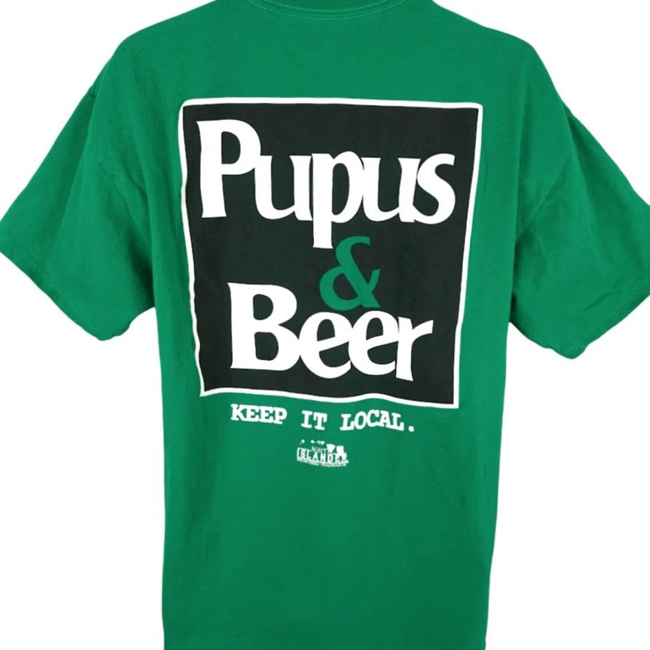 Vintage Ninth Islander Pupus & Beer T Shirt Mens XL Green Hawaiian Hawaii Surf Beer Size US XL / EU 56 / 4 - 4 Thumbnail