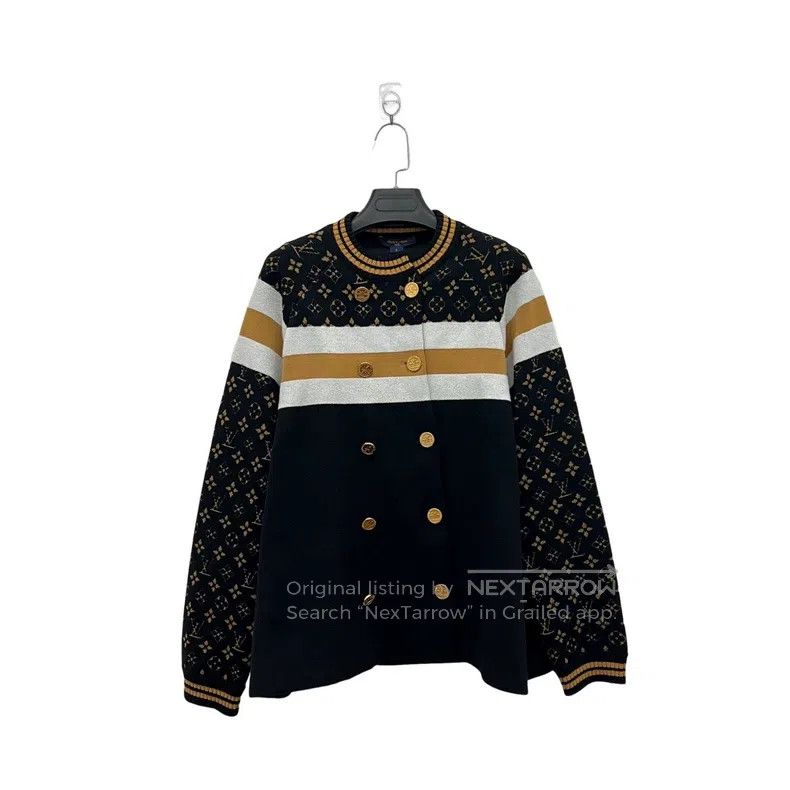 Louis Vuitton Double-breasted wool coat with presbyopia ja