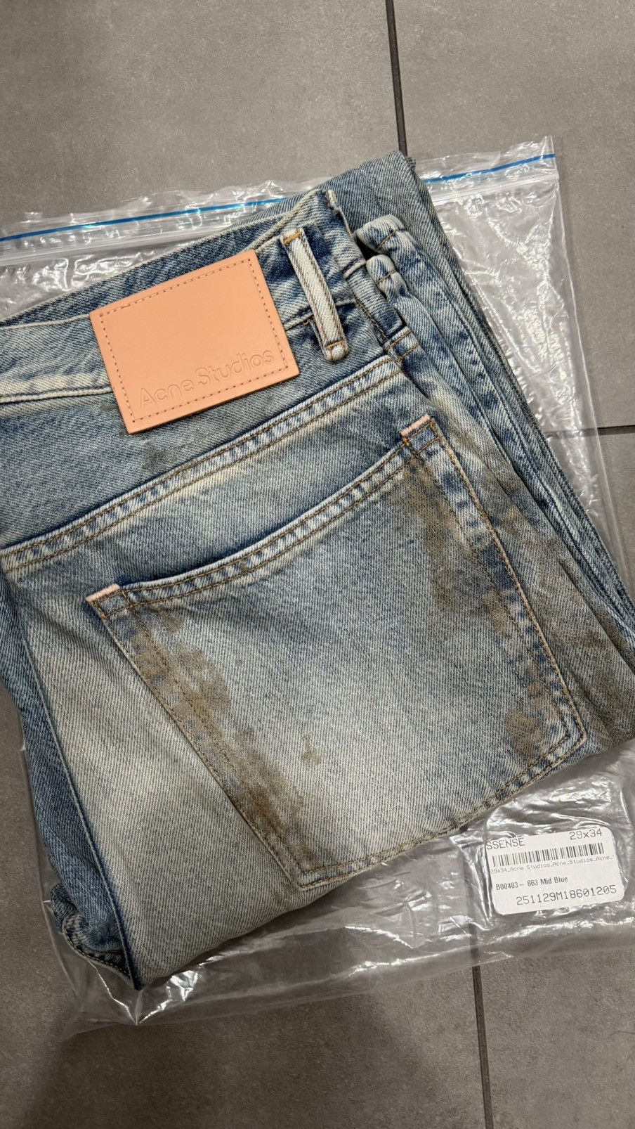 Acne Studios 2021 MUD-WASH LOOSE JEANS Size US 29 - 1 Thumbnail