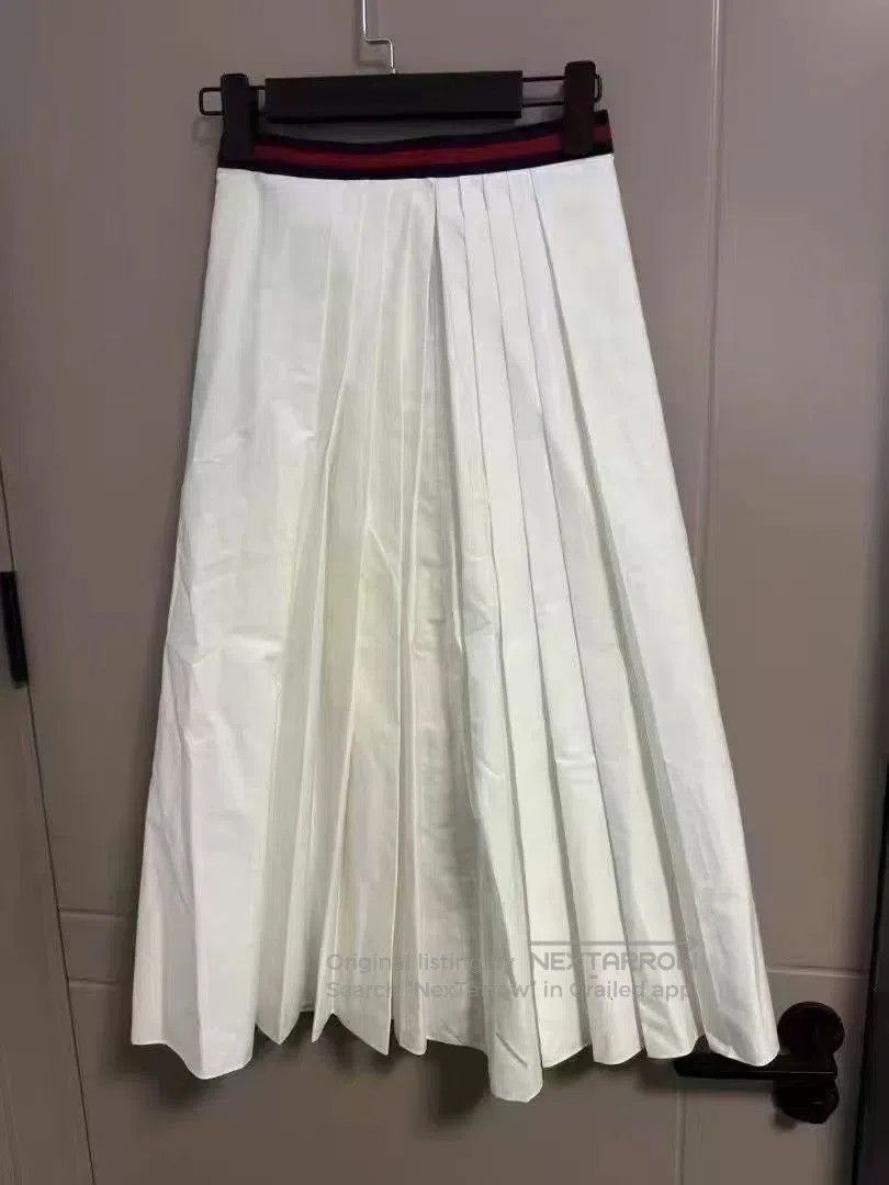 Gucci Gucci Waist Stripe Pleated Mid. Size 33" - 2 Thumbnail
