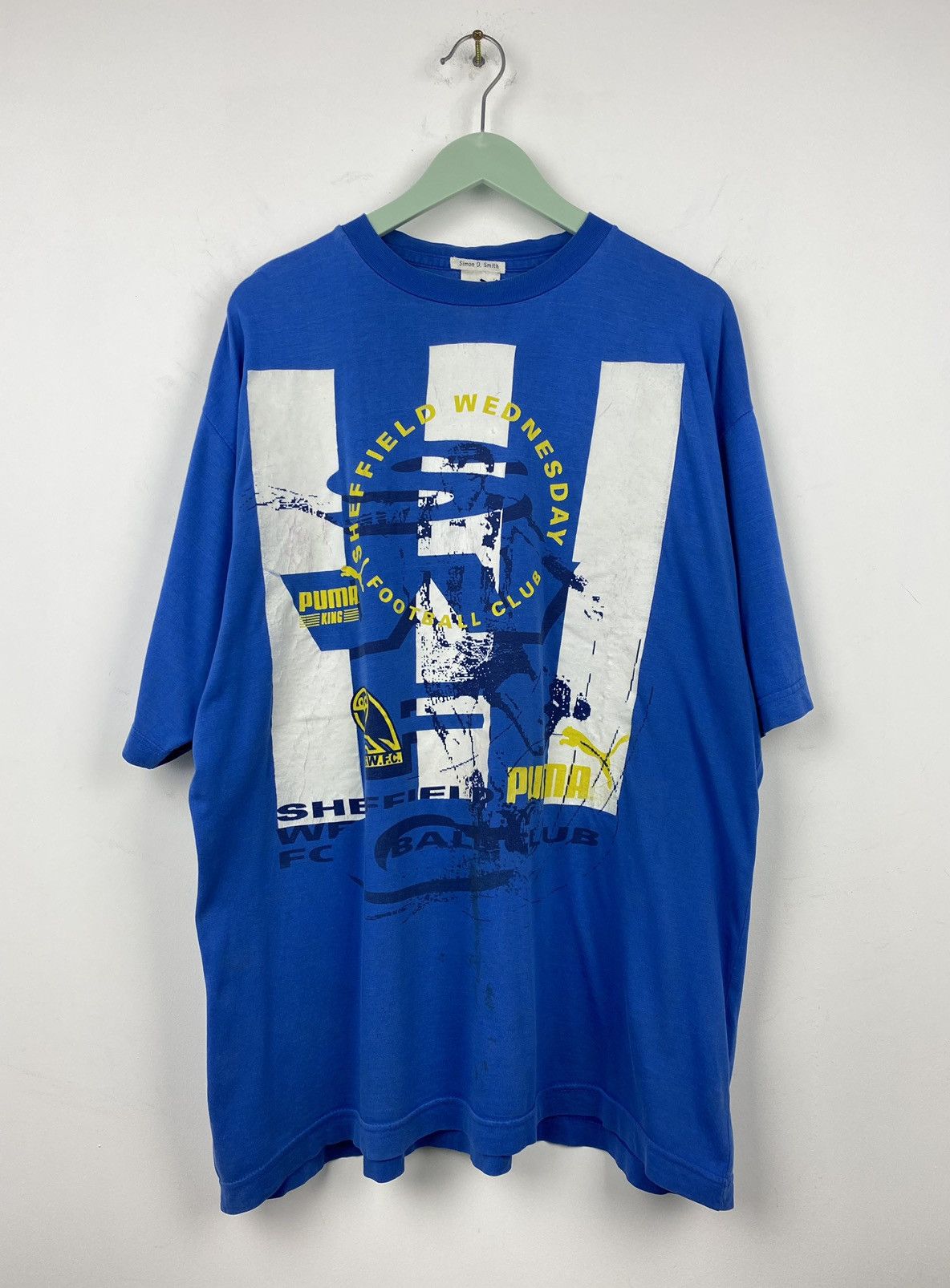 Puma Vintage 90s Sheffield Wednesday Puma T Shirt PSG Milan Y2K Size US XL / EU 56 / 4 - 1 Thumbnail
