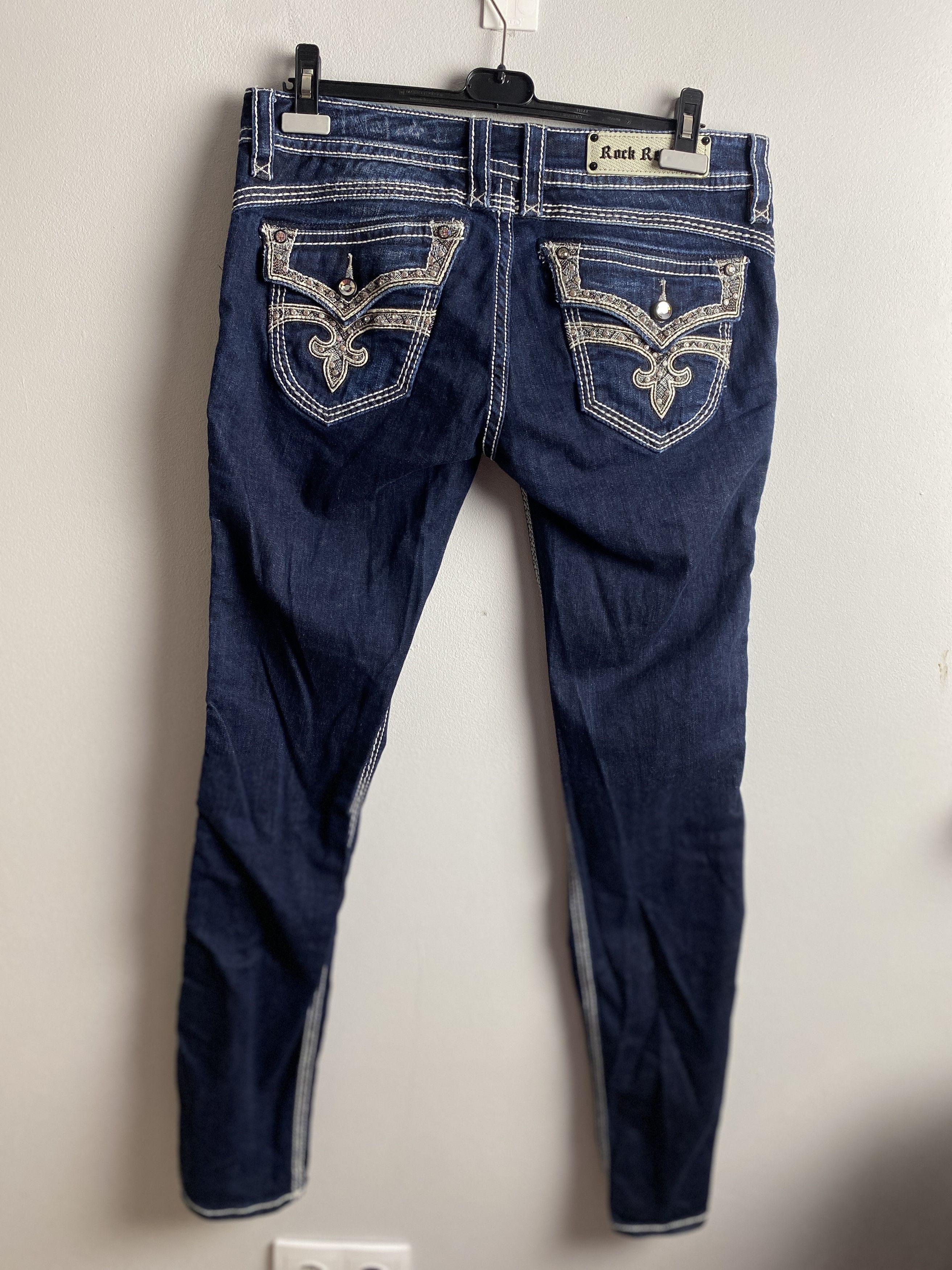 Affliction × Rock Revival Rock Revival vintage denim y2k 00s affliction sparkly Size 31" - 1 Thumbnail