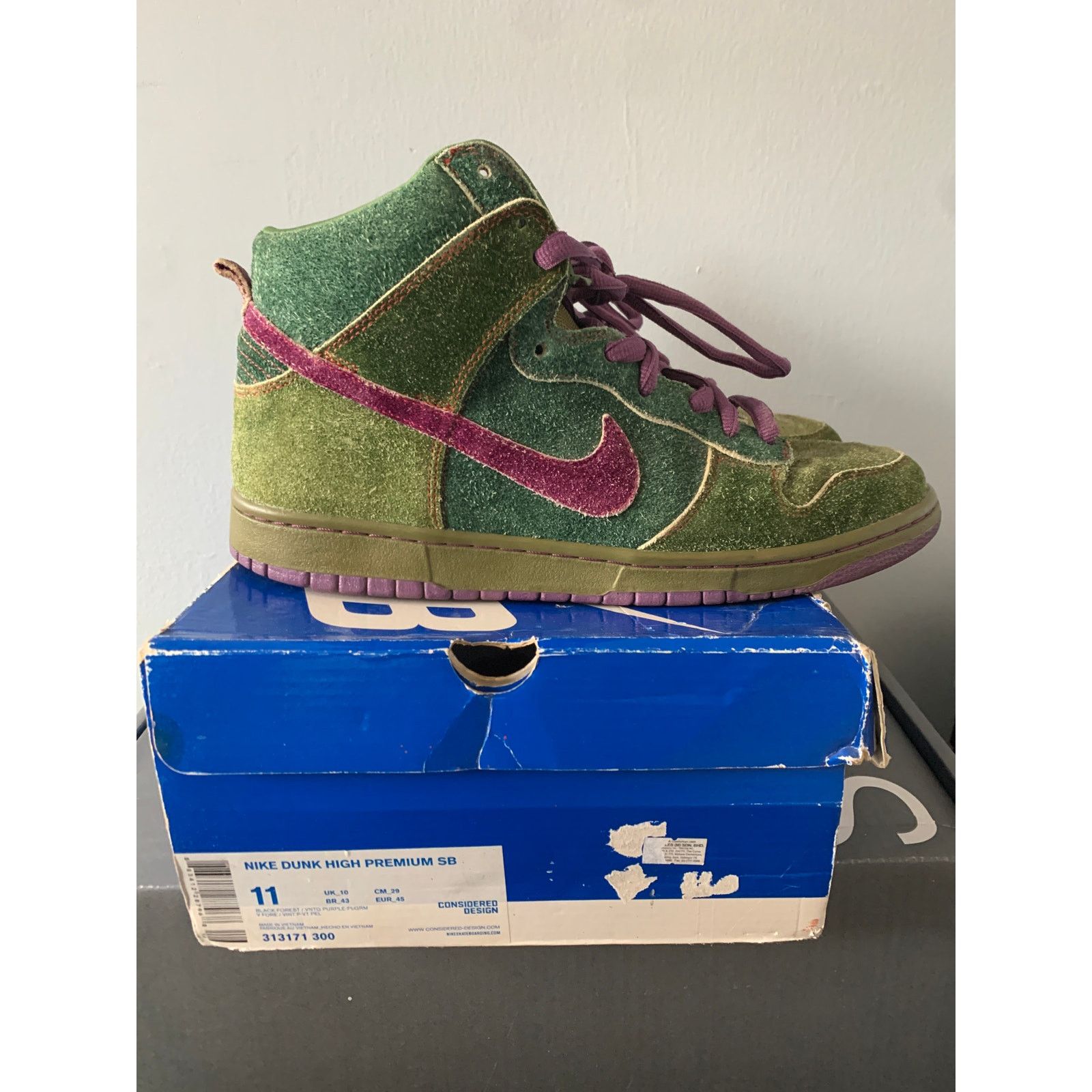 Nike Nike SB Dunk High Skunk 420 Size 11 Used SHIPS NOW Size US 11 / EU 44 - 2 Thumbnail