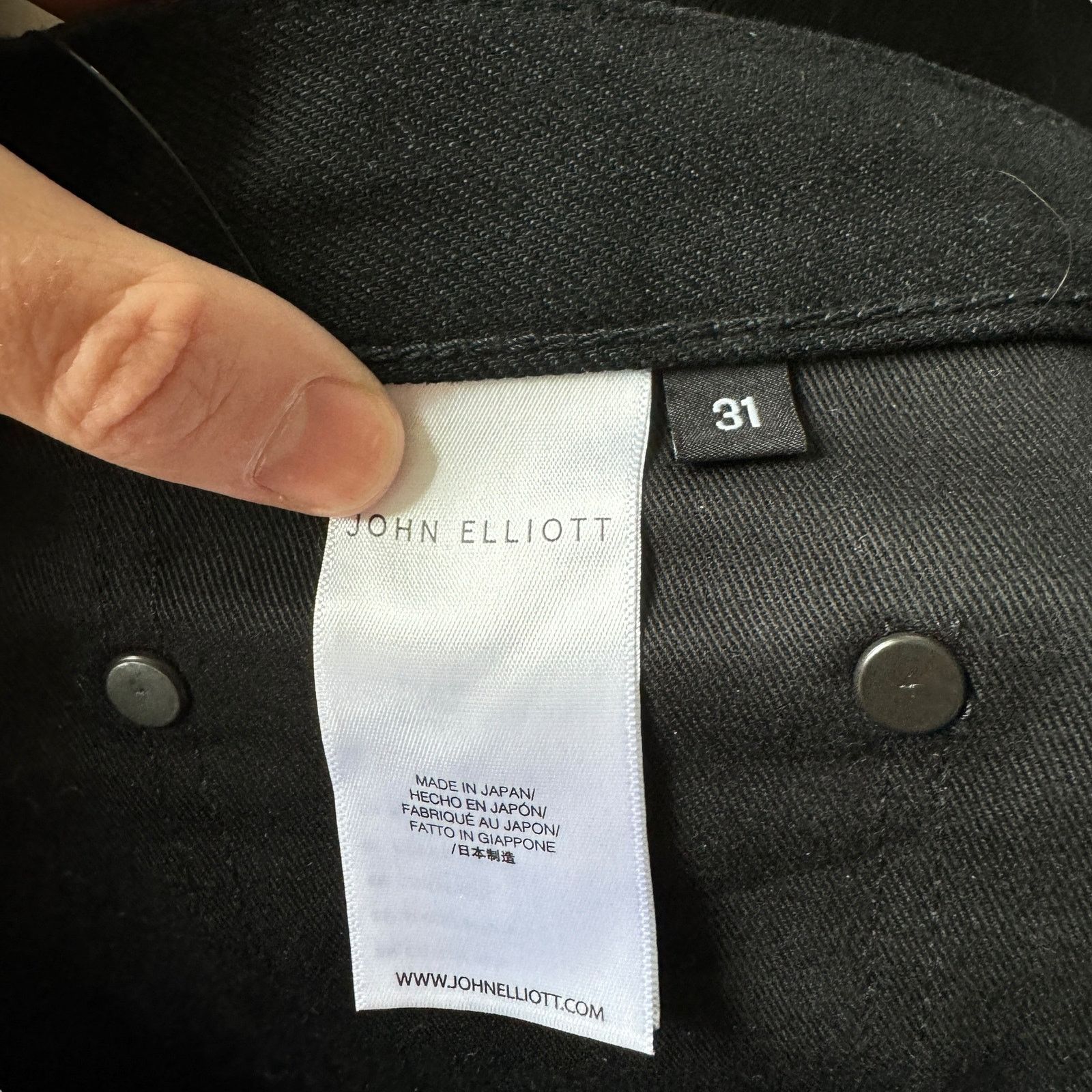 John Elliott John Elliot Straight Leg Black Jeans Size US 31 - 4 Thumbnail