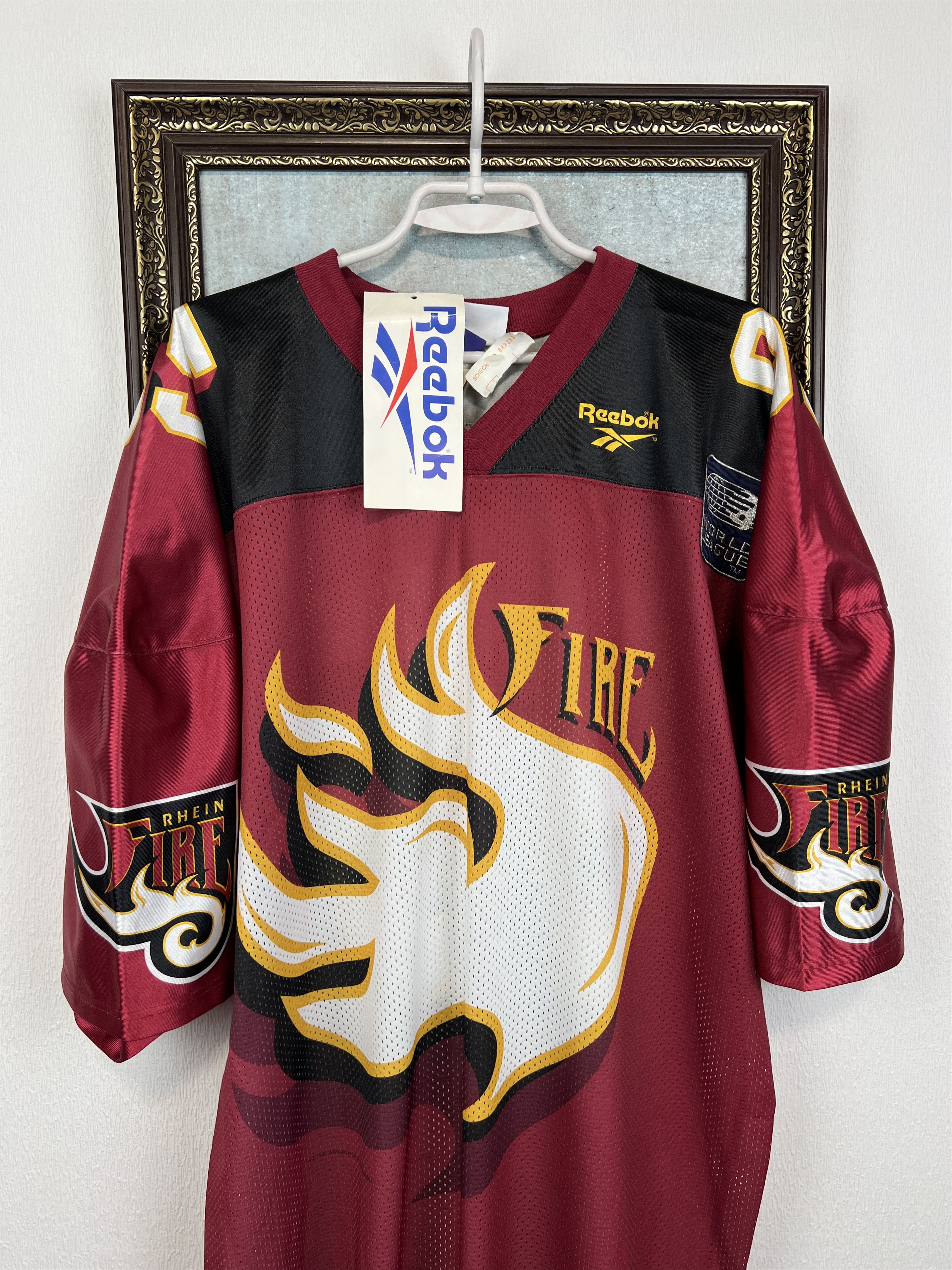 Reebok Rhein Fire World League WLF NFL Football Jersey Shirt Size US XXL / EU 58 / 5 - 2 Thumbnail