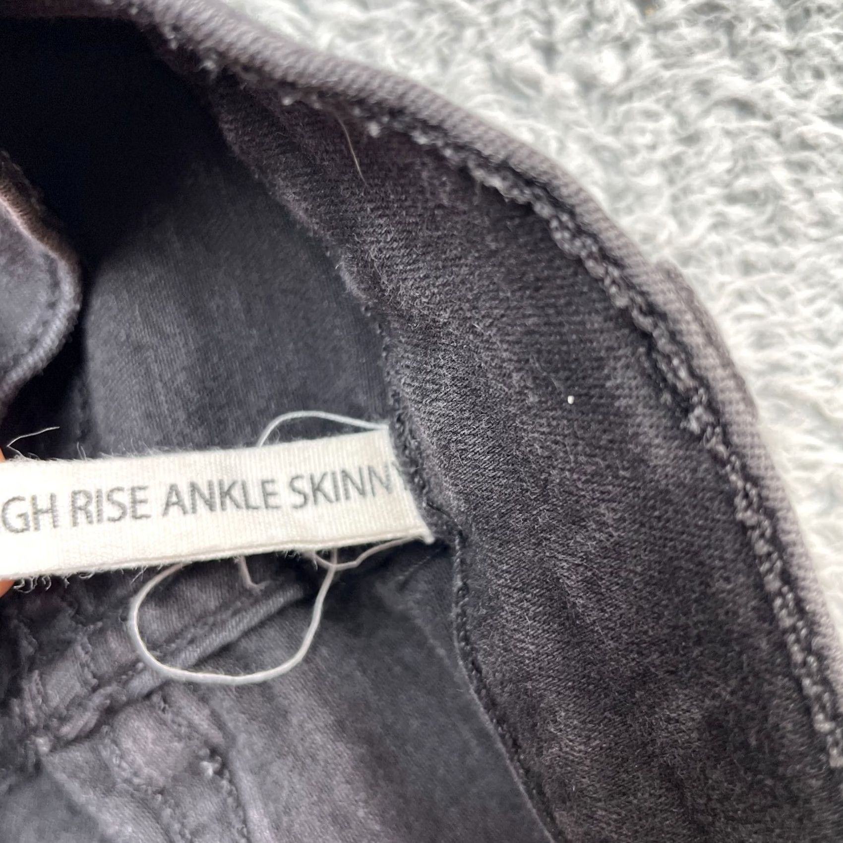 Rag & Bone Rag & Bone Jeans Womens 28 Black High Rise Skinny Denim Inseam 28 Dark Wash Regular 5-Pocket Size 28" / US 6 / IT 42 - 4 Thumbnail