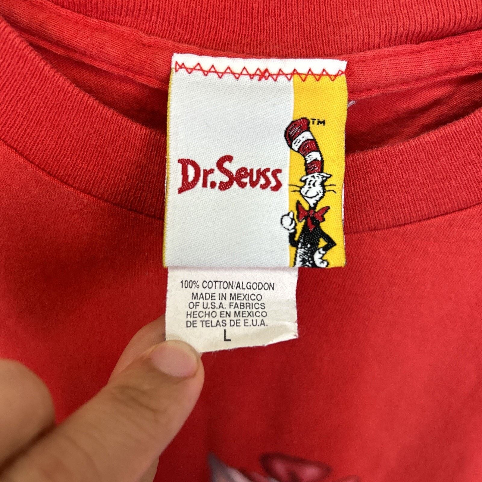 Vintage Dr Seuss 1999 Cat In The Hat Vintage Christmas L-shirt Large Size US L / EU 52-54 / 3 - 5 Thumbnail