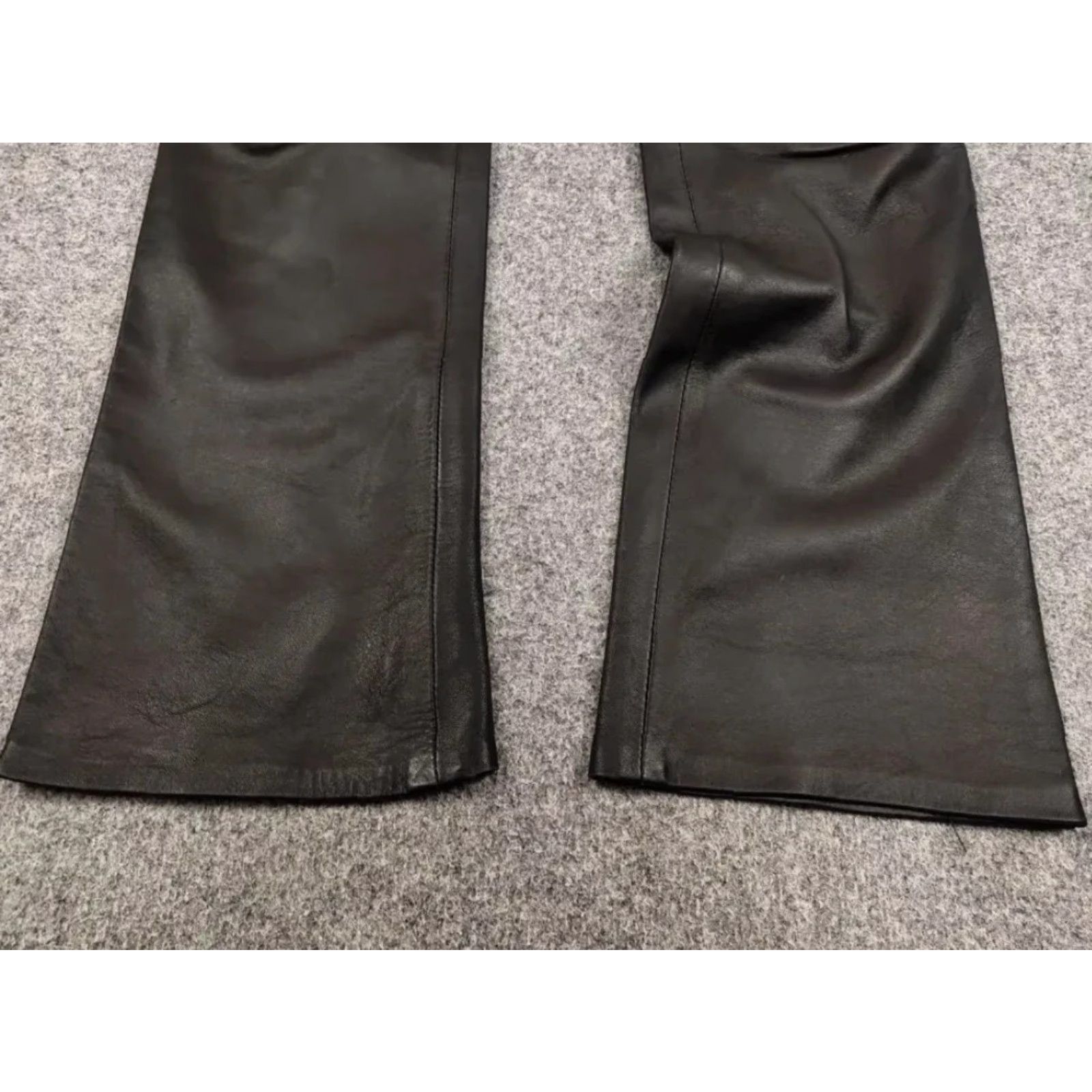 Vintage Vintage Japan Avant Garde Leather Baggy Flared Pants Size 24" / US 00 / IT 34 - 5 Thumbnail
