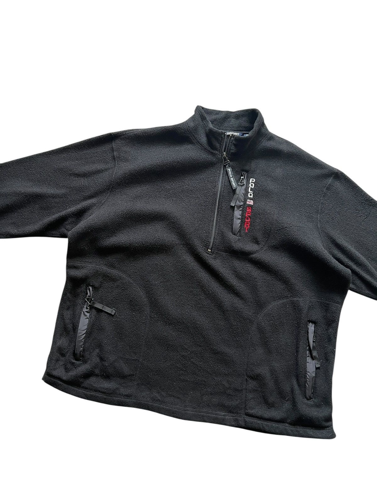 Polo Ralph Lauren Vintage Polo Sport Polartec Half Zip Fleece Sweater Size US XL / EU 56 / 4 - 4 Thumbnail