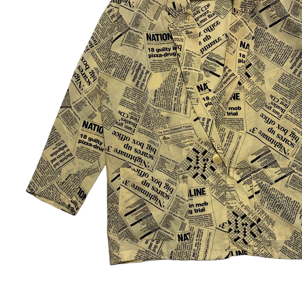 Japanese Brand Arenizo Newspaper Jacket Size XL / US 12-14 / IT 48-50 - 2 Thumbnail