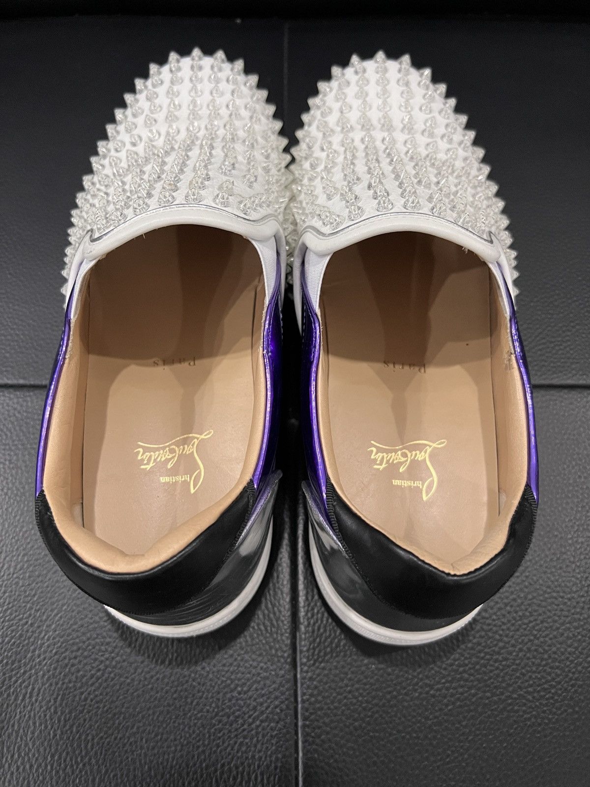 Christian Louboutin Christian Louboutin Transparent Studded Red Sole Sneakers Size US 10.5 / EU 43-44 - 7 Thumbnail