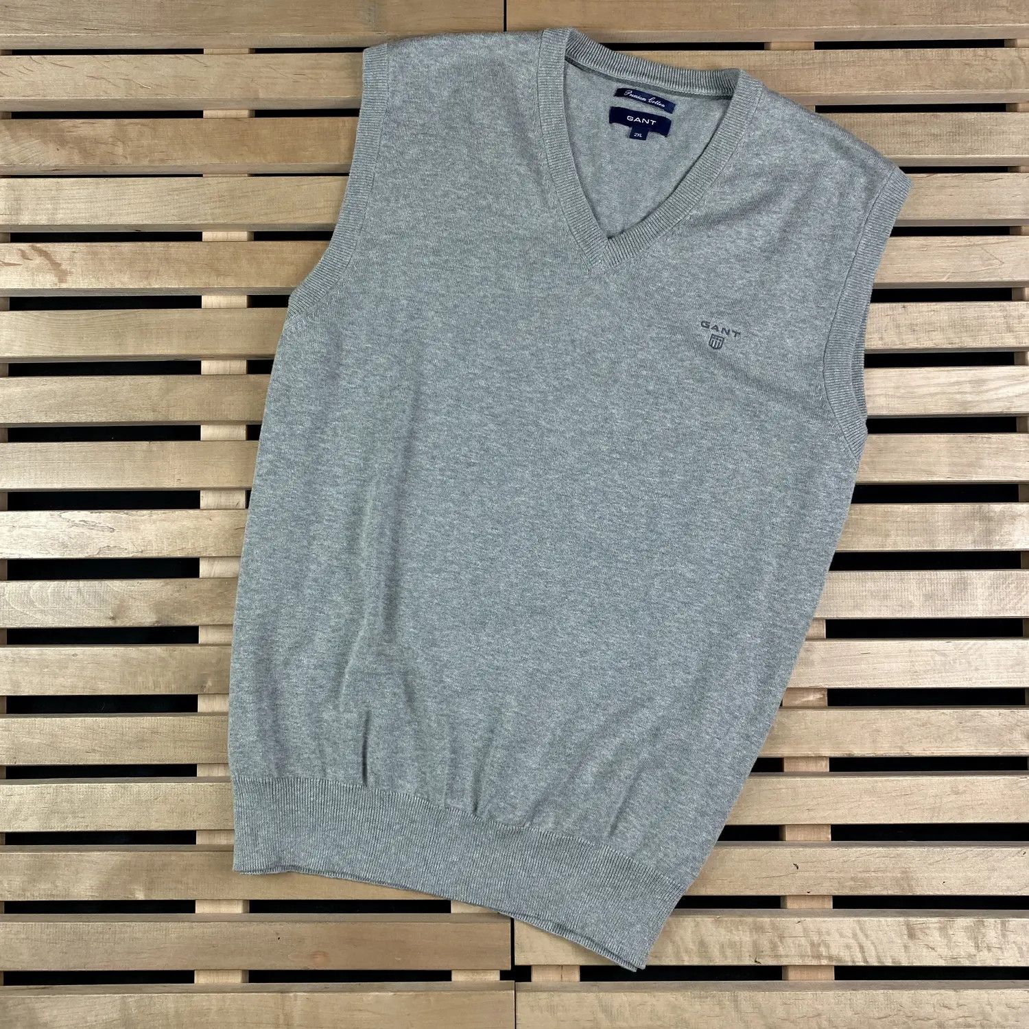 Gant Mens Vest Jumper Gant Premium Cotton Size 2XL XXL Size US XXL / EU 58 / 5 - 1 Thumbnail