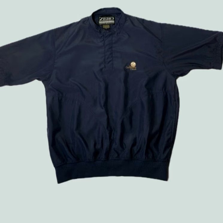 Vintage Zero Restriction Golf Outerwear Men's Classic Snap Up Wind Shirt Sz M Blue Size US M / EU 48-50 / 2 - 1 Thumbnail