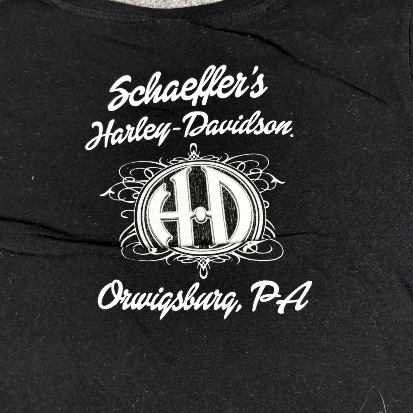 Harley Davidson Harley-Davidson Womens T-Shirt Black Crew Neck Short Sleeve Regular Large Size L / US 10 / IT 46 - 8 Thumbnail