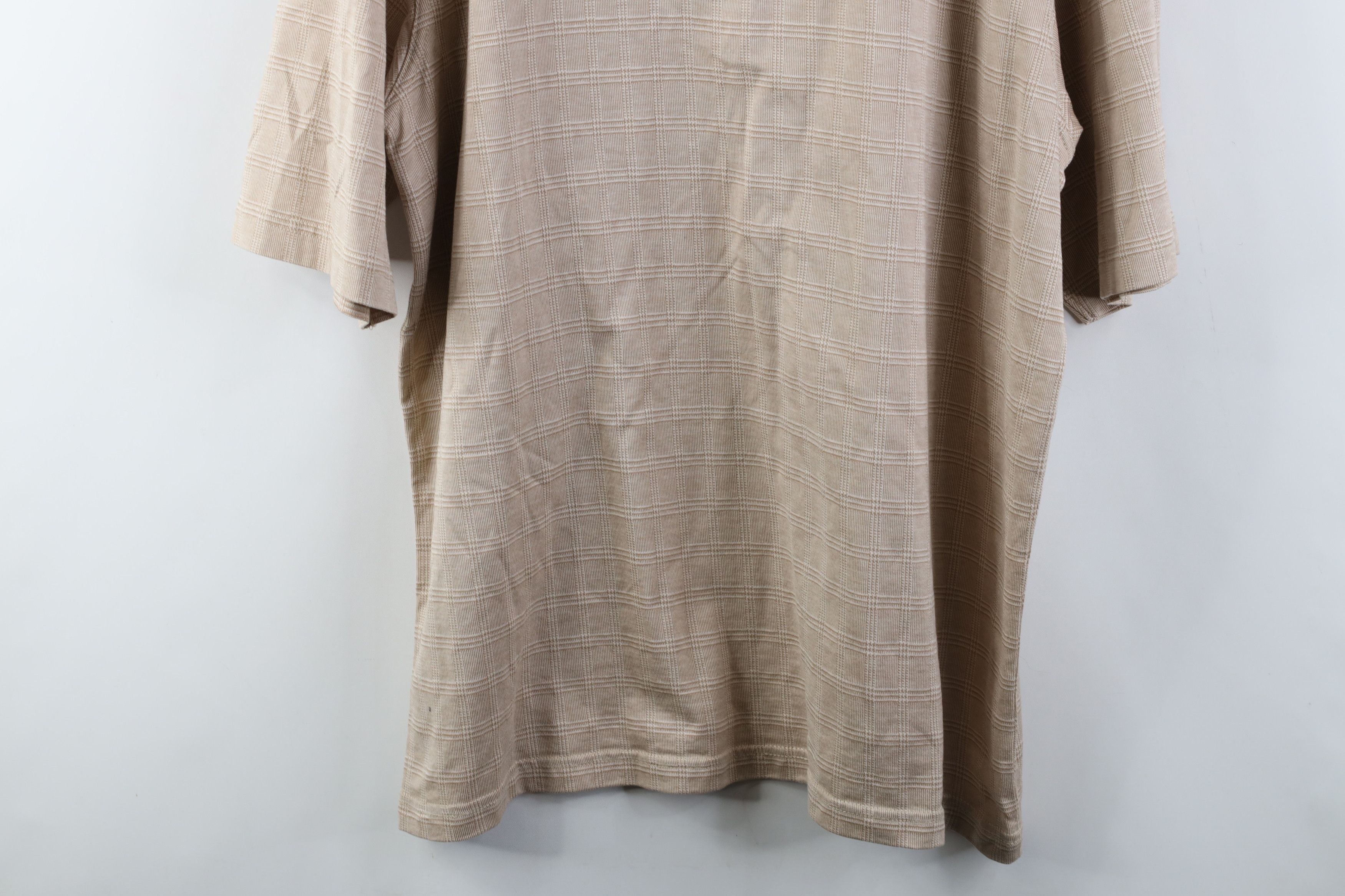 Vintage Vintage 90s Streetwear Knit Collared Golf Polo Beige Size US L / EU 52-54 / 3 - 11 Thumbnail