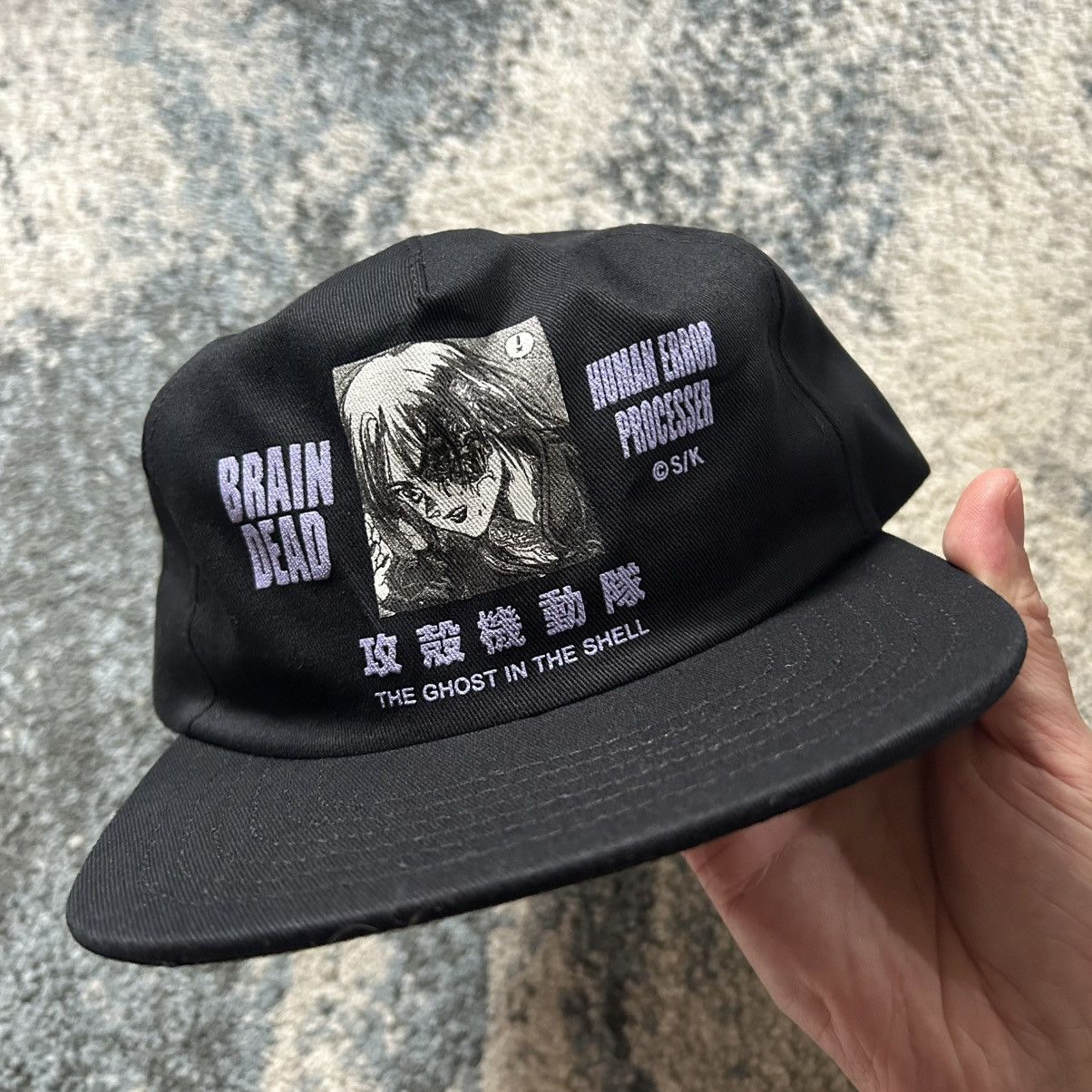 Brain Dead GHOST iN THE SHELL 6-PANEL JAPAN CYBERPUNK NOiR MANGA ANiME Size ONE SIZE - 2 Thumbnail