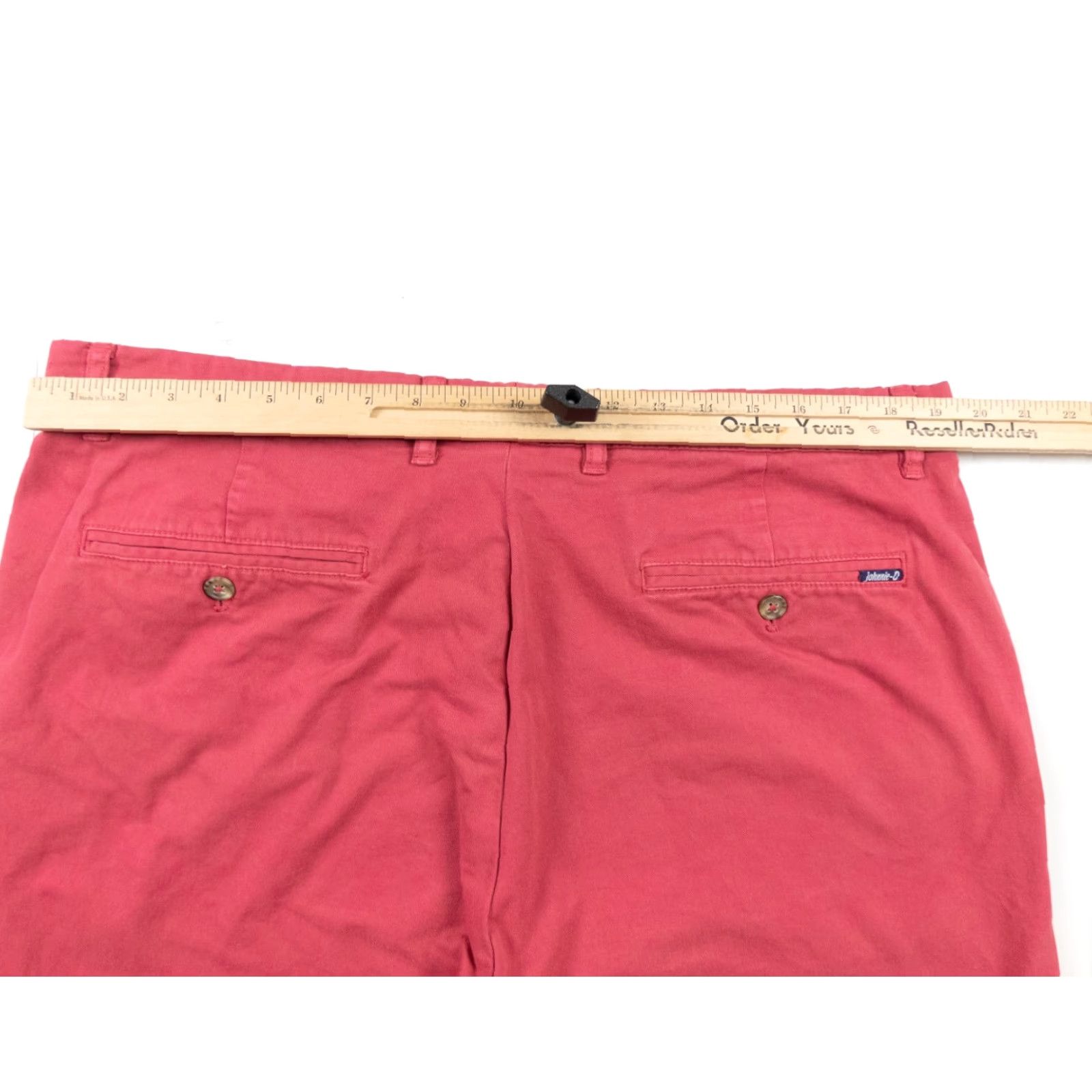 johnnie-O VINTAGE? No—Johnnie-O Men’s Stretch Chino Shorts 9" Inseam Pink 40 Regular Flat Front Casual Mens Size US 40 / EU 56 - 7 Thumbnail