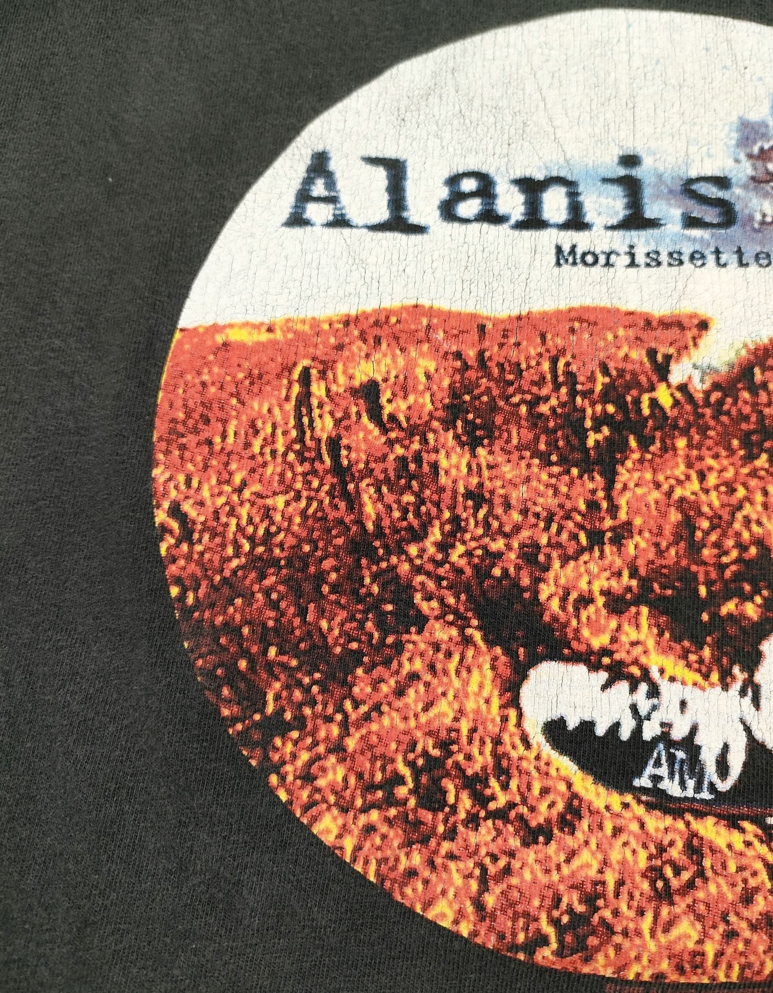 Band Tees × Vintage Vintage 90s ALANIS MORISSETTE Concert T-Shirt Size US XL / EU 56 / 4 - 4 Thumbnail