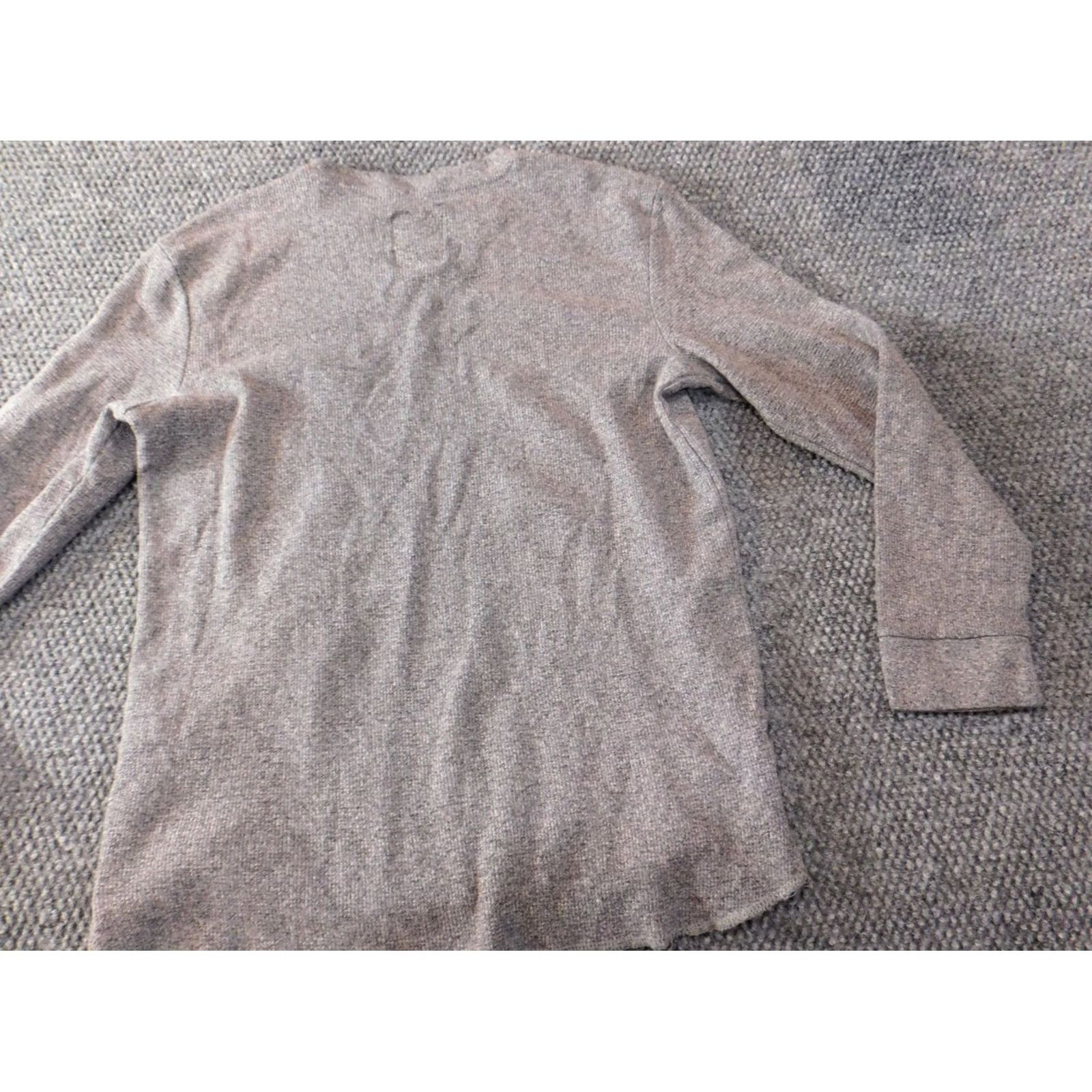 Vintage Ecko Sweater Pullover Womens Medium Gray Crew Neck Long Sleeve KC Stretch Knit Logo Classic Modern 90s? Size M / US 6-8 / IT 42-44 - 7 Thumbnail