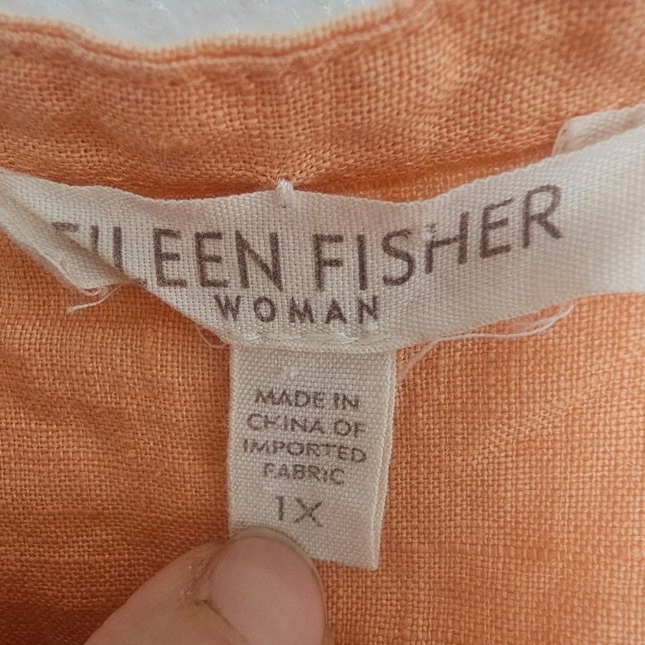 Eileen Fisher Eileen Fisher Womens Irish Linen Tunic 1X Lagenlook Resort Size XL / US 12-14 / IT 48-50 - 6 Thumbnail