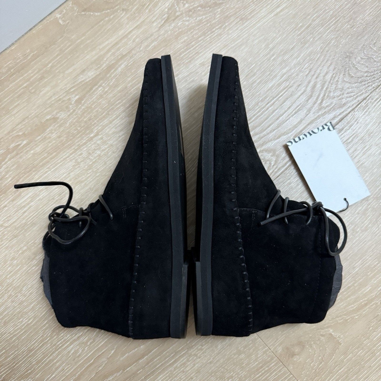 Toteme TOTEME High Top Suede Loafer Boot Black 37 Quiet Luxury NEW Size US 6 / IT 36 - 12 Thumbnail