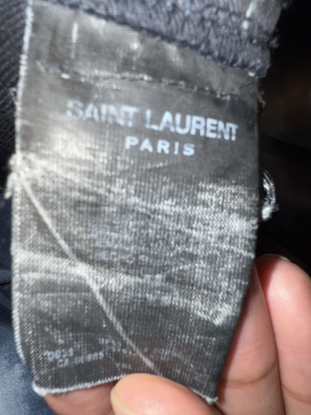 Hedi Slimane × Saint Laurent Paris × Yves Saint Laurent Saint Laurent Paris FW14 Oil Stain Denim Size US 27 - 10 Thumbnail