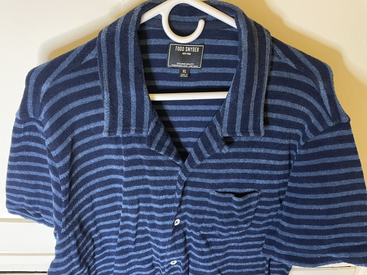 Todd Snyder Todd Snyder short sleeve terry button down Size US XL / EU 56 / 4 - 3 Thumbnail