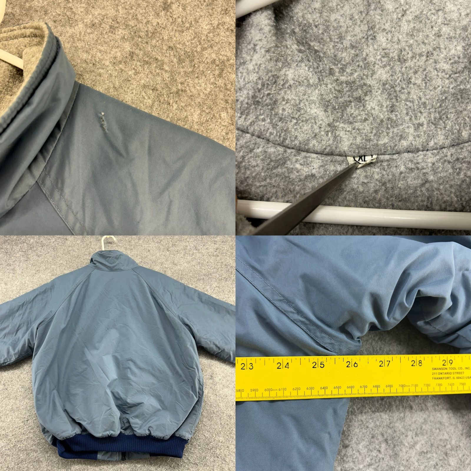 Patagonia VINTAGE Patagonia Jacket Parka Men XL Blue Nylon Shell Fleece Lined Logo 80s 90s Zip Mid-Length Quilted Size US XL / EU 56 / 4 - 9 Thumbnail