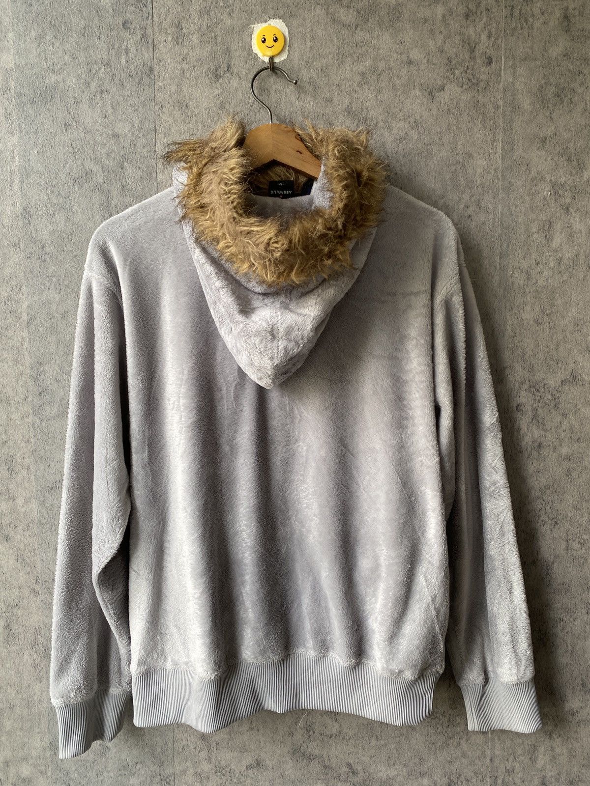 Japanese Brand Airwalk Poem Design Fleece Fur Hoodie Size US M / EU 48-50 / 2 - 4 Thumbnail