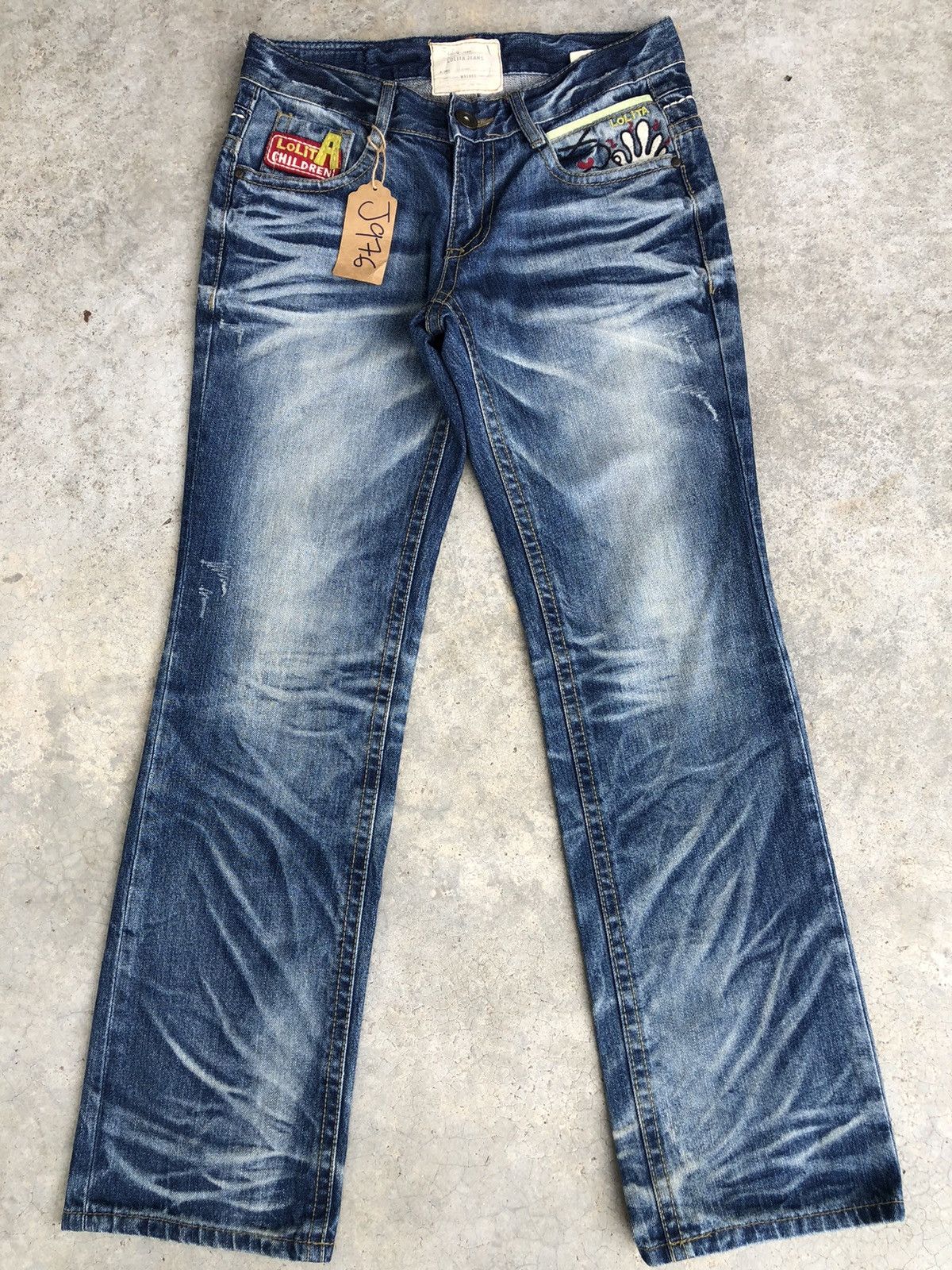 Japanese Brand Yoshitomo Nara Lolita Distressed Jeans Size US 31 - 2 Thumbnail