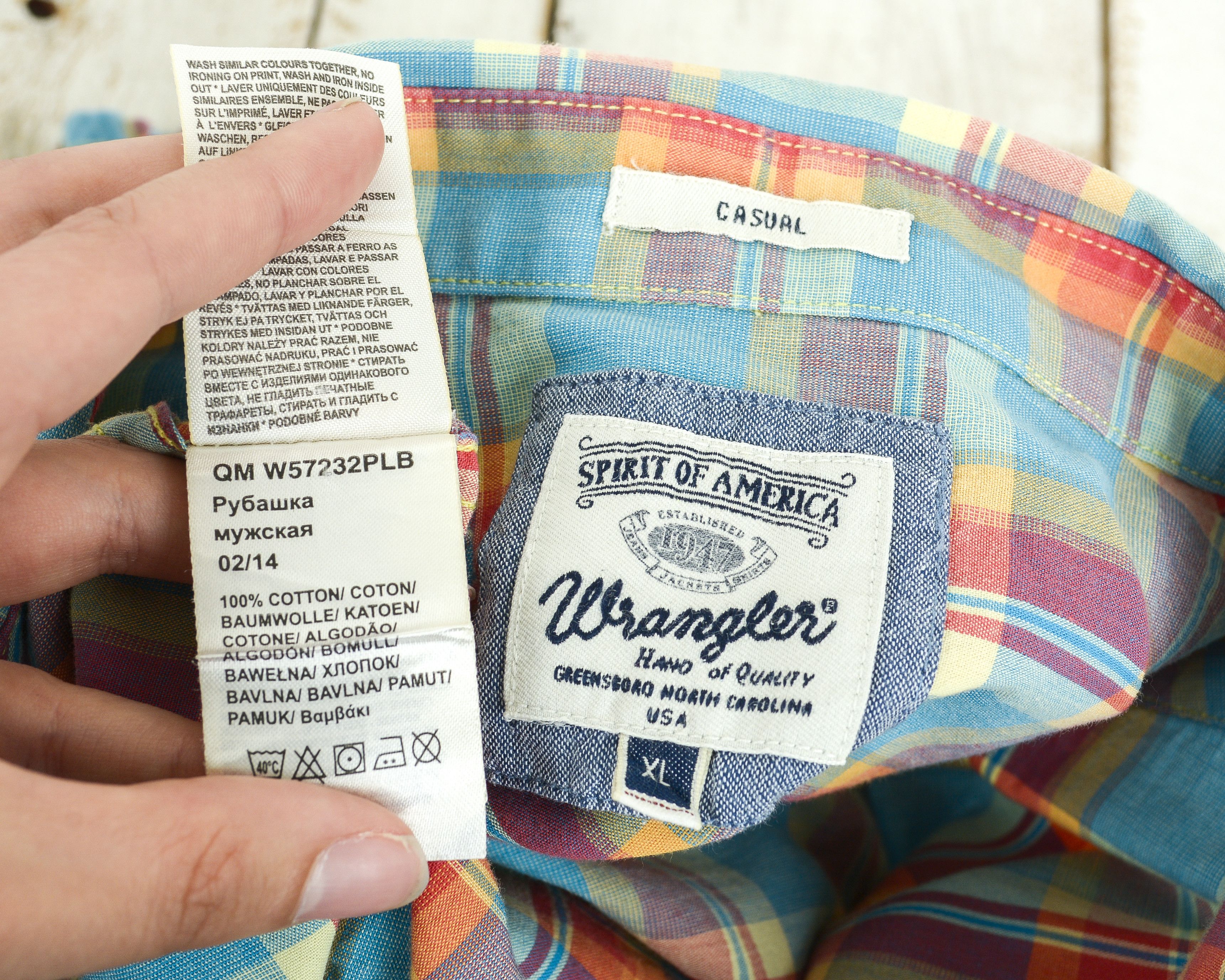 Wrangler Western Casual Button Up Short Sleeved Checked Shirt Size US XL / EU 56 / 4 - 5 Thumbnail