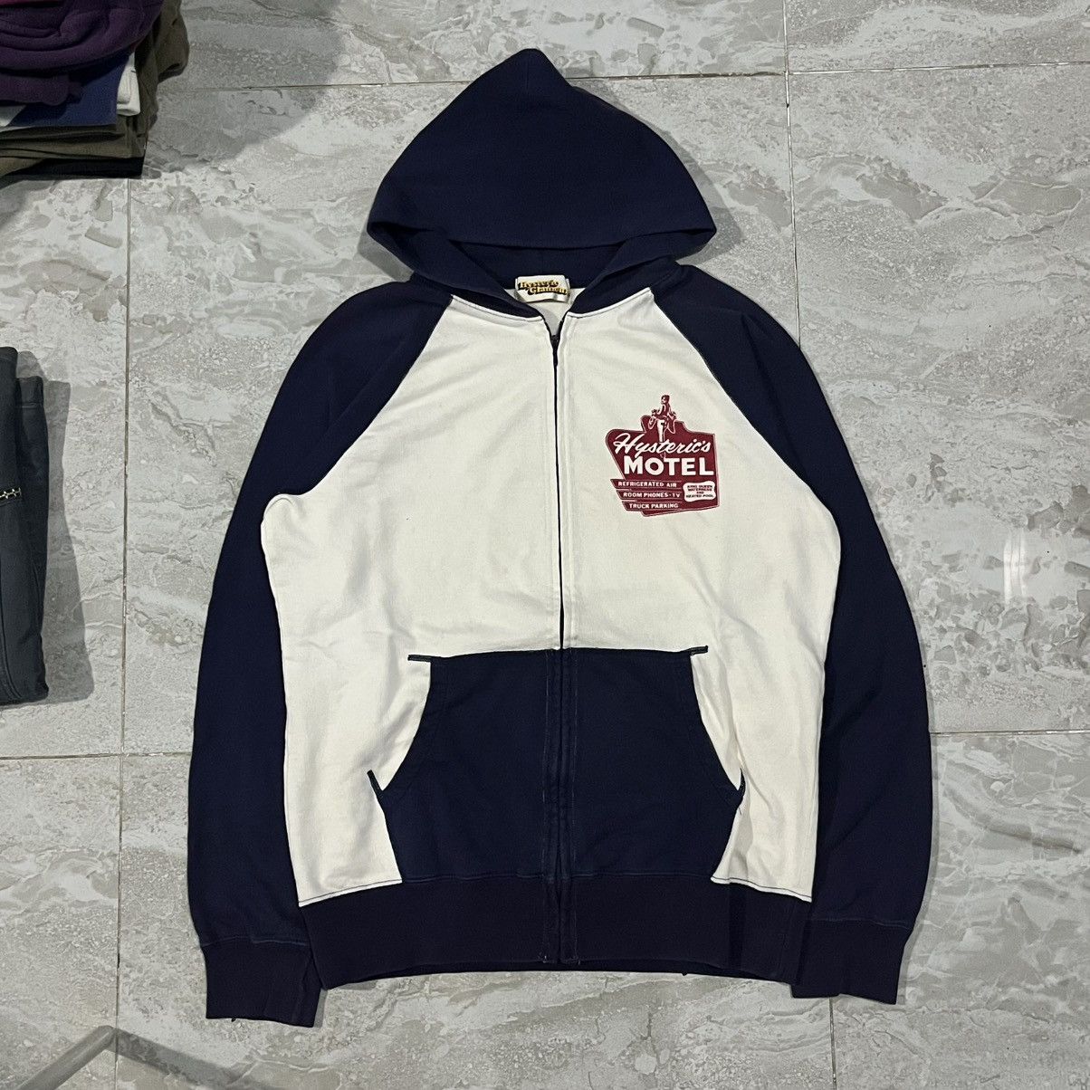 Hysteric Glamour (LAST DROP) Vintage 90 Hysteric Glamour Motel White Hoodie Size US L / EU 52-54 / 3 - 1 Thumbnail