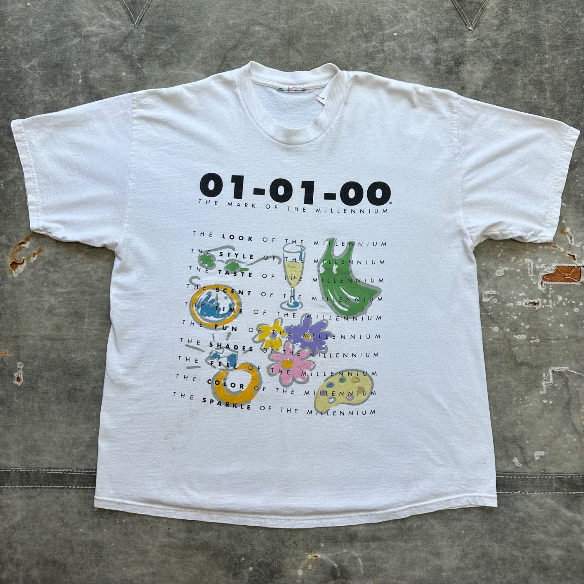Vintage Vintage 2000 Mark of the Millennium Art Shirt Size US XL / EU 56 / 4 - 1 Thumbnail
