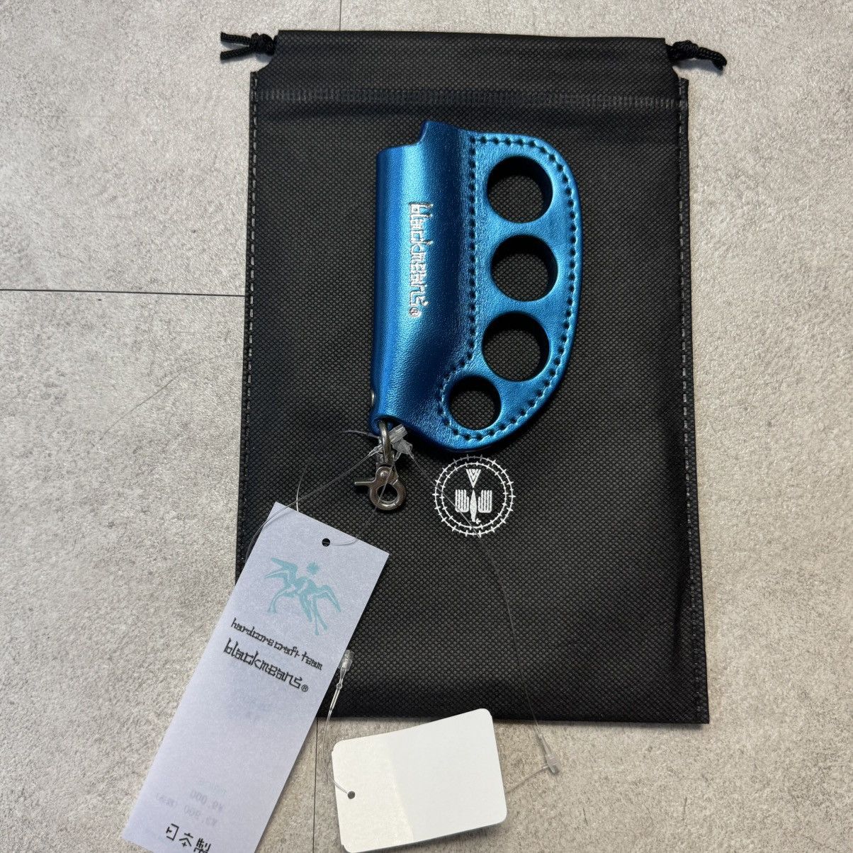 Blackmeans Blackmeans Carlskin Lether Blue Lighter Case Size ONE SIZE - 1 Thumbnail
